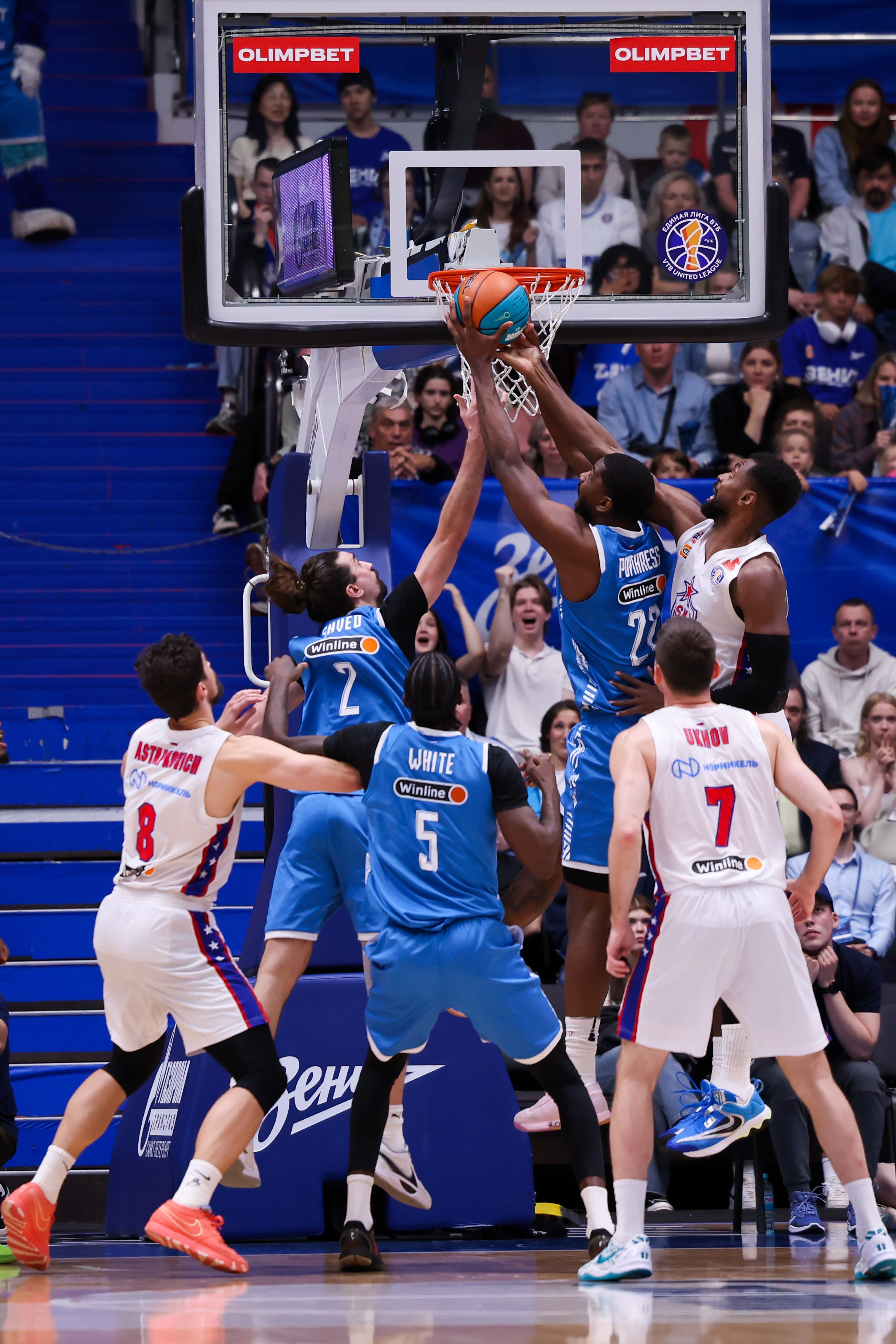 БК «Зенит» — ПБК «ЦСКА» финал ЕЛ ВТБ 5 игра 06.06.2025. Спортивный и репортажный фотограф Антон Тереханов