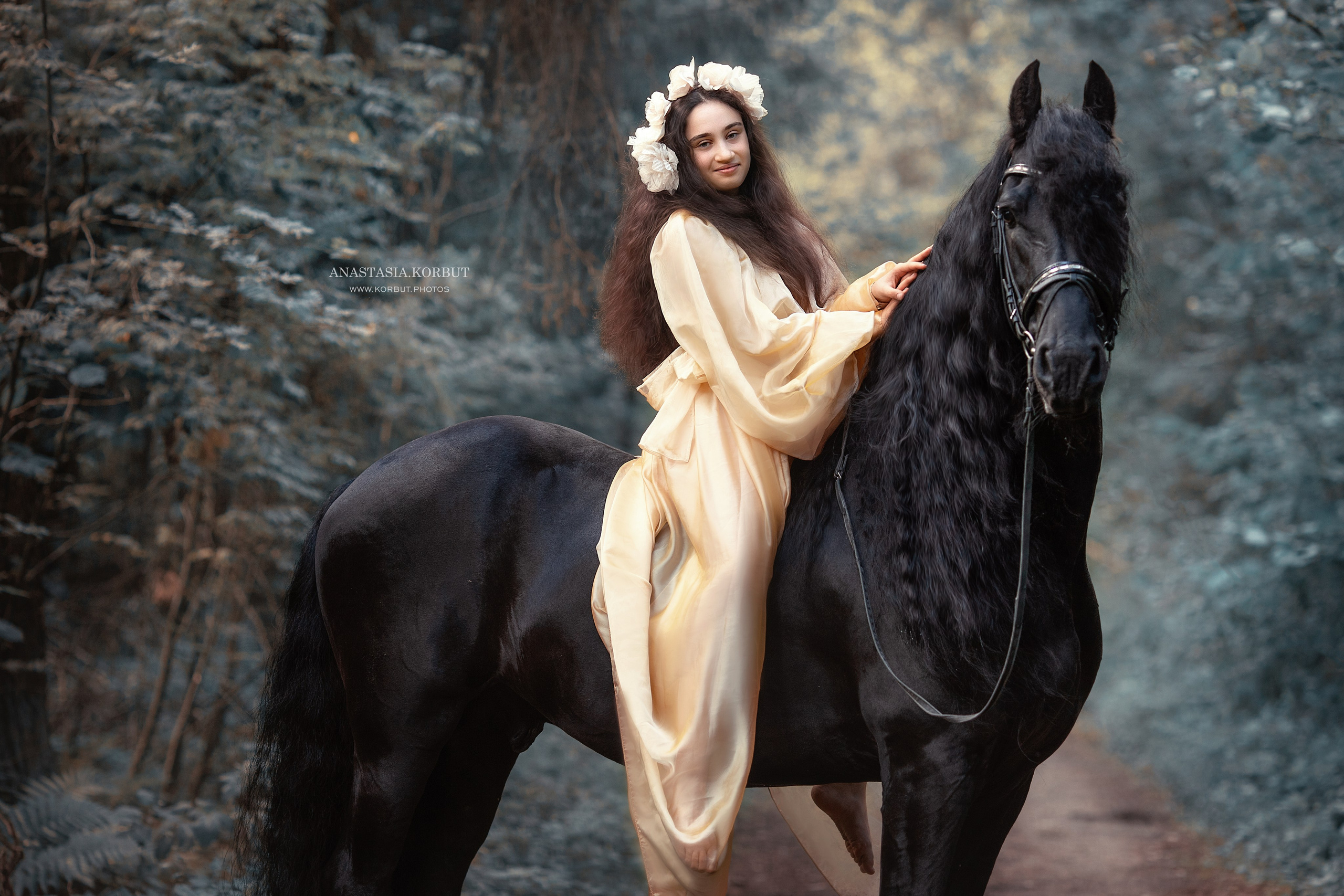 Фотосессия с лошадью. Арт фотограф в Минске Анастасия Корбут