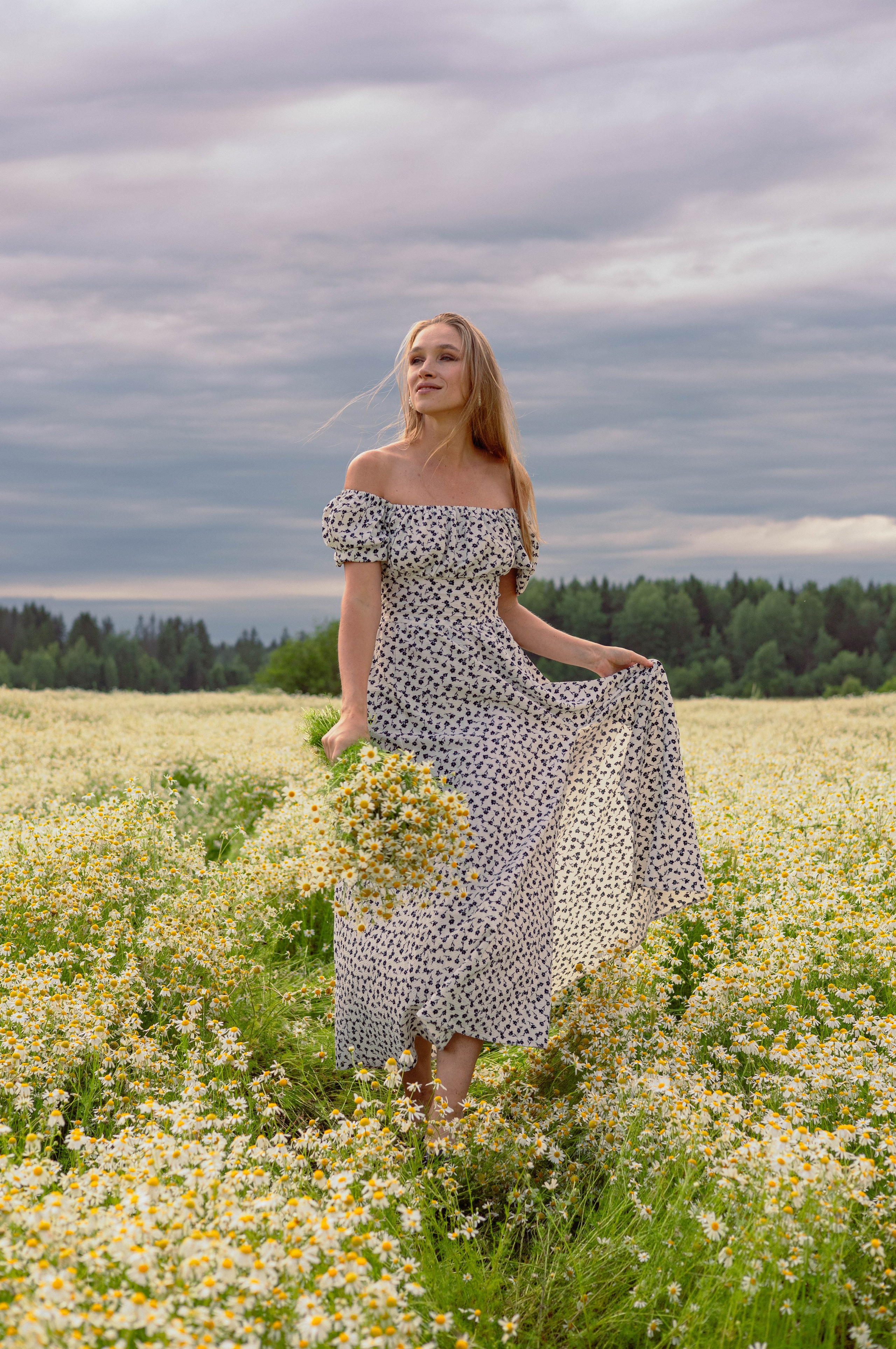 Фотосессия в Ромашковом поле. Портретный фотограф Панферова Регина г. Санкт-Петербург, г. Казань