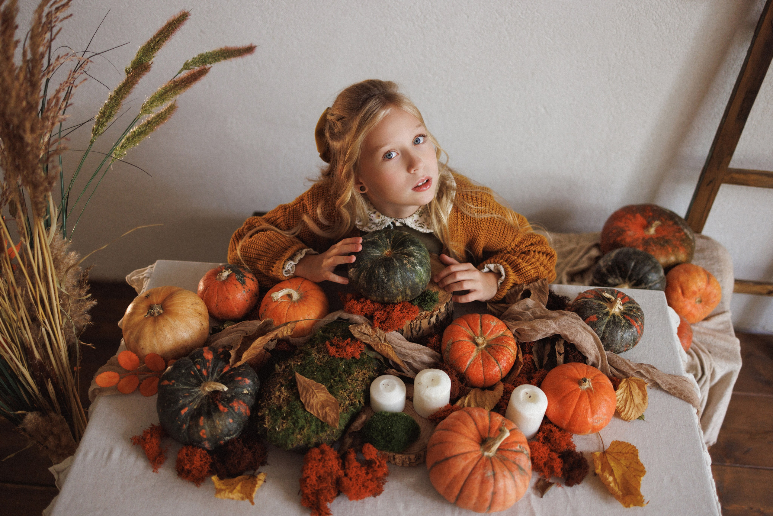 Осенняя фотосессия в фотостудии Mestone, город Краснодар. Семейный и детский фотограф в Краснодаре Анна Трашкова