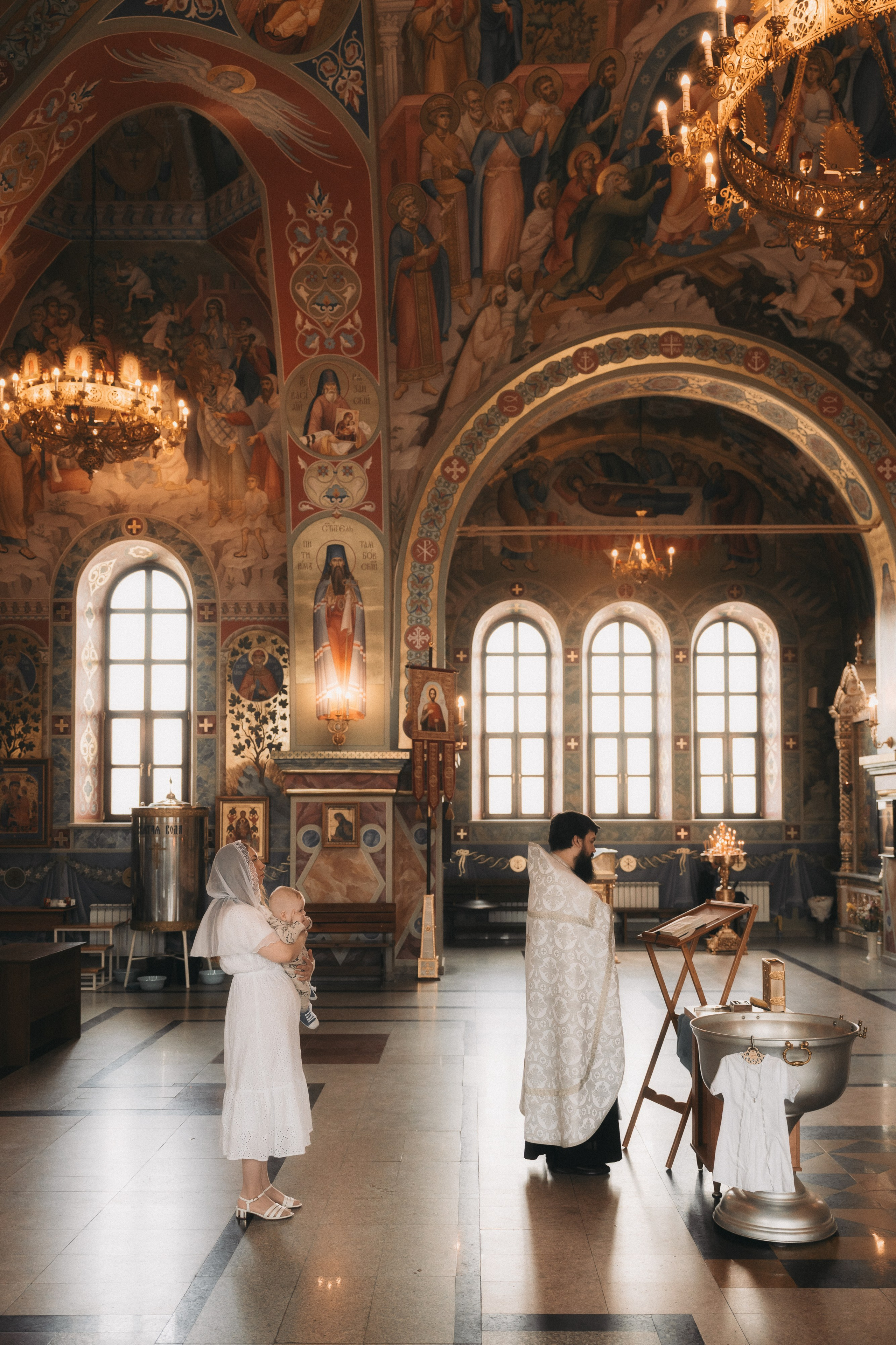 Фотосъемка крещения в храме Всецарица