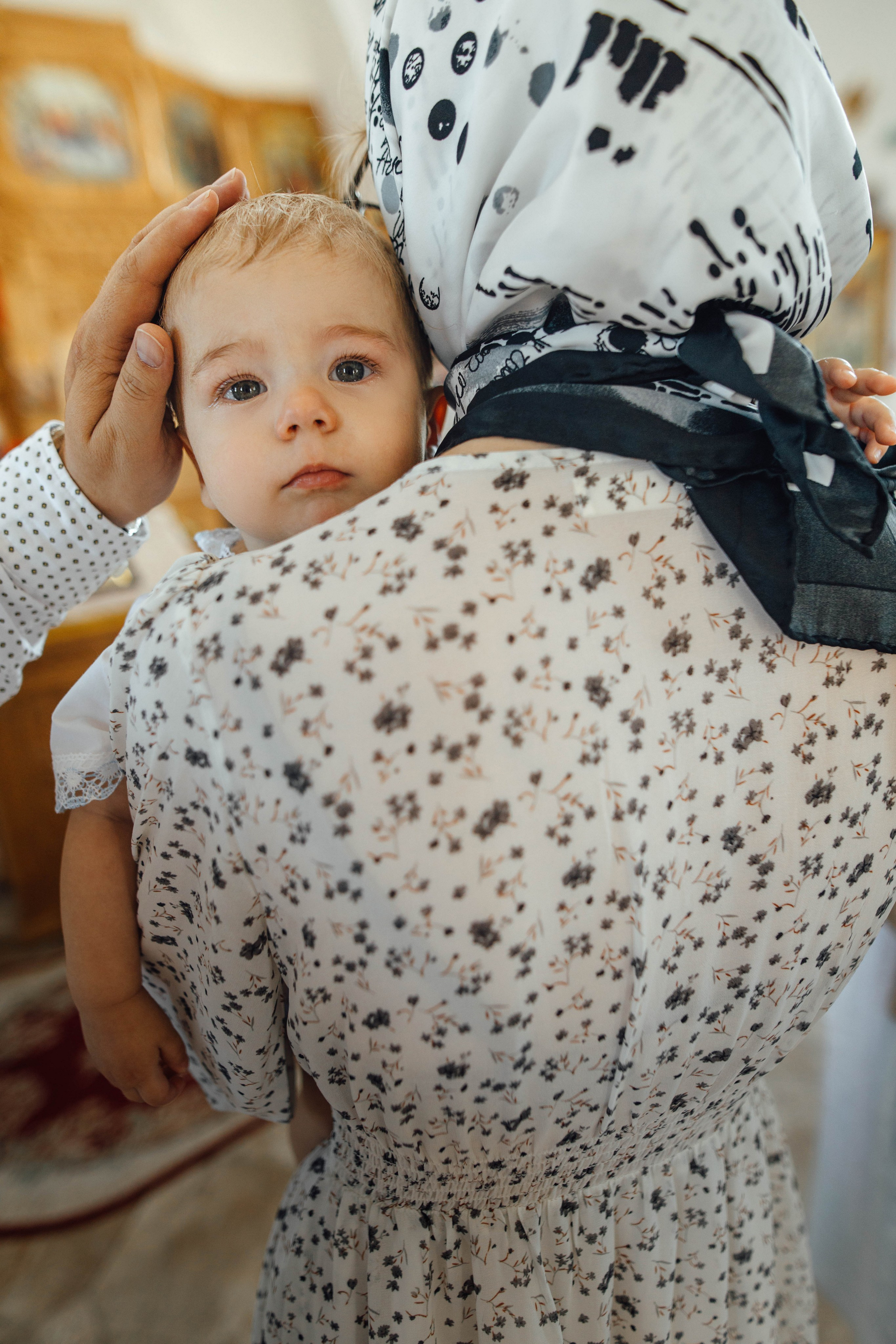 Крещение Энвера (Михаила), д. Колядищи, храм Успения Пр. Богородицы, август 2025