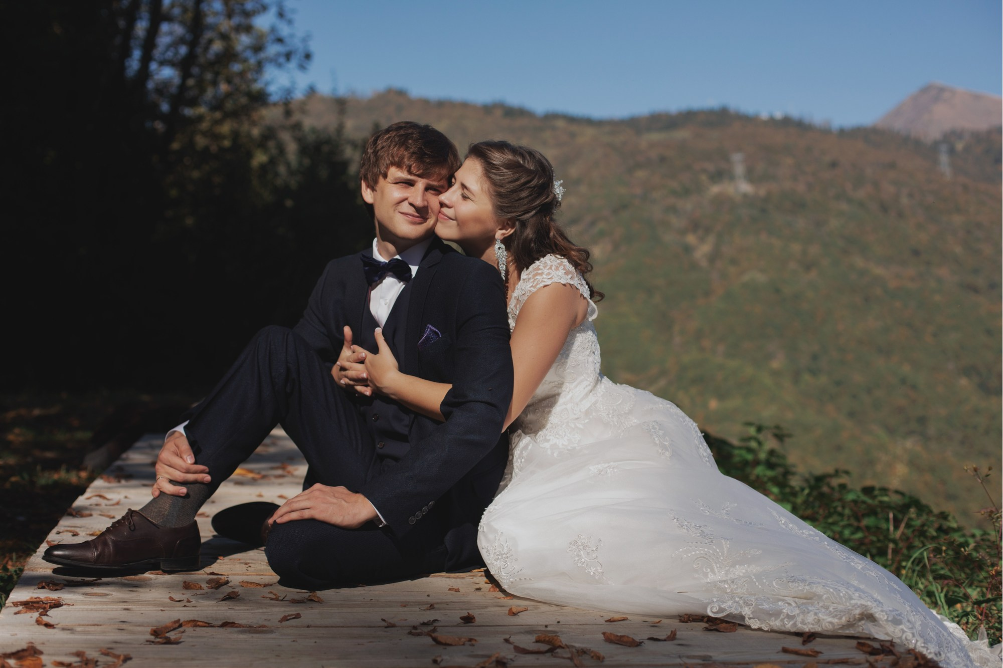 Свадебная прогулка Владимира и Ольги. Красная Поляна. Репортажный и постановочный Наталья Санникова