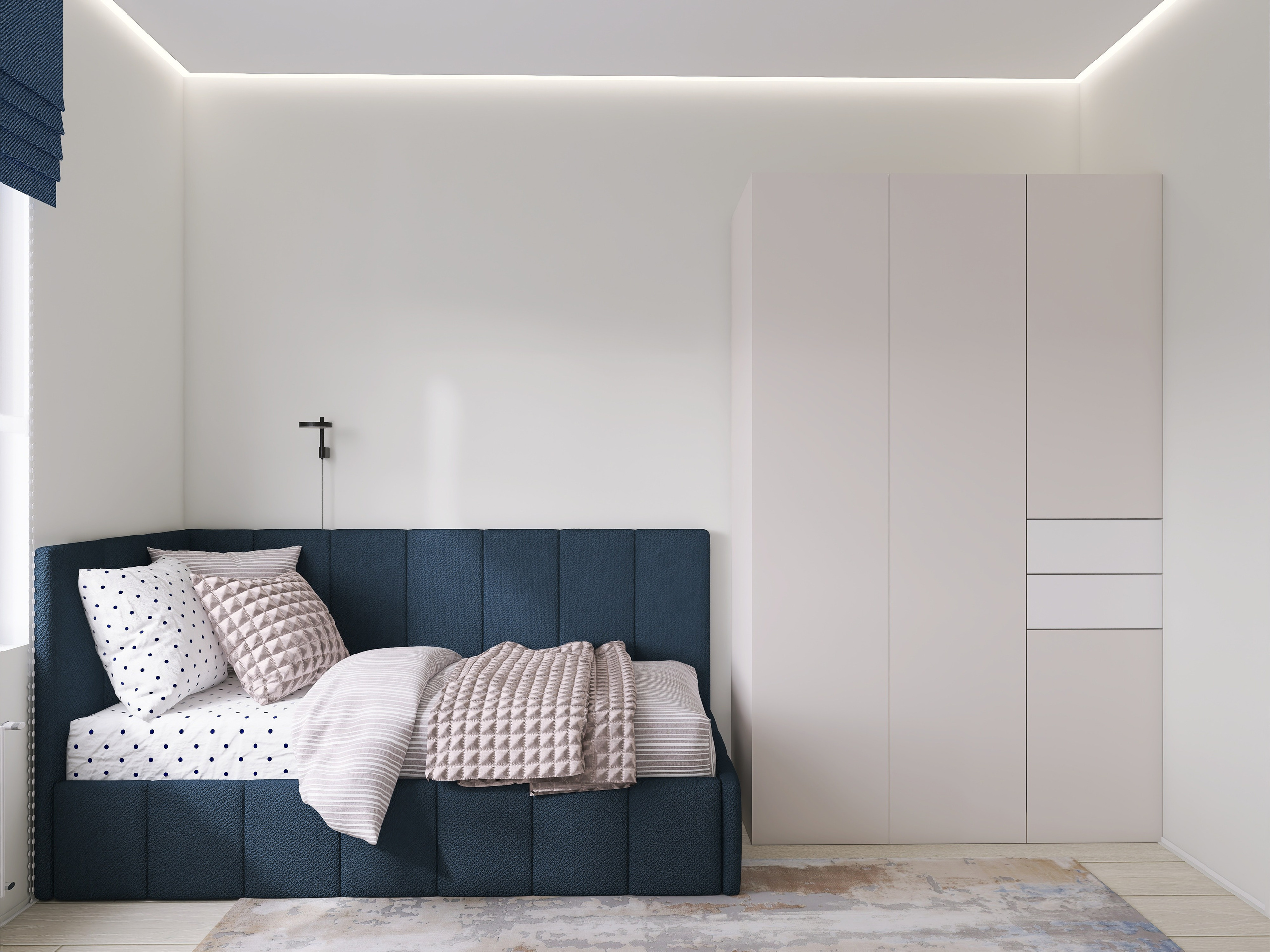 Дизайн-проект квартиры для семьи с тремя детьми. Главная