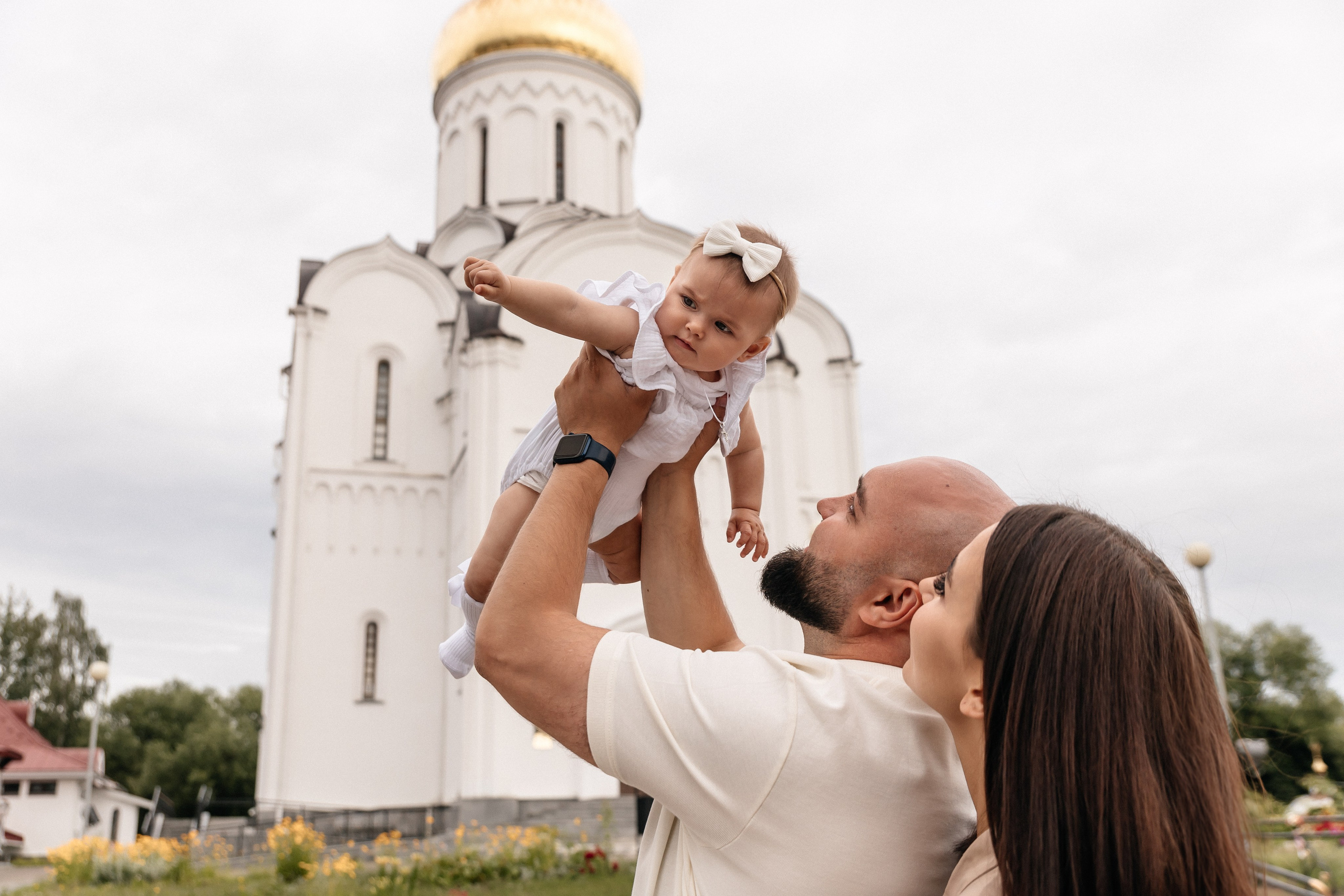 Крещение Ксении. Семейный фотограф Минск Усова Ольга