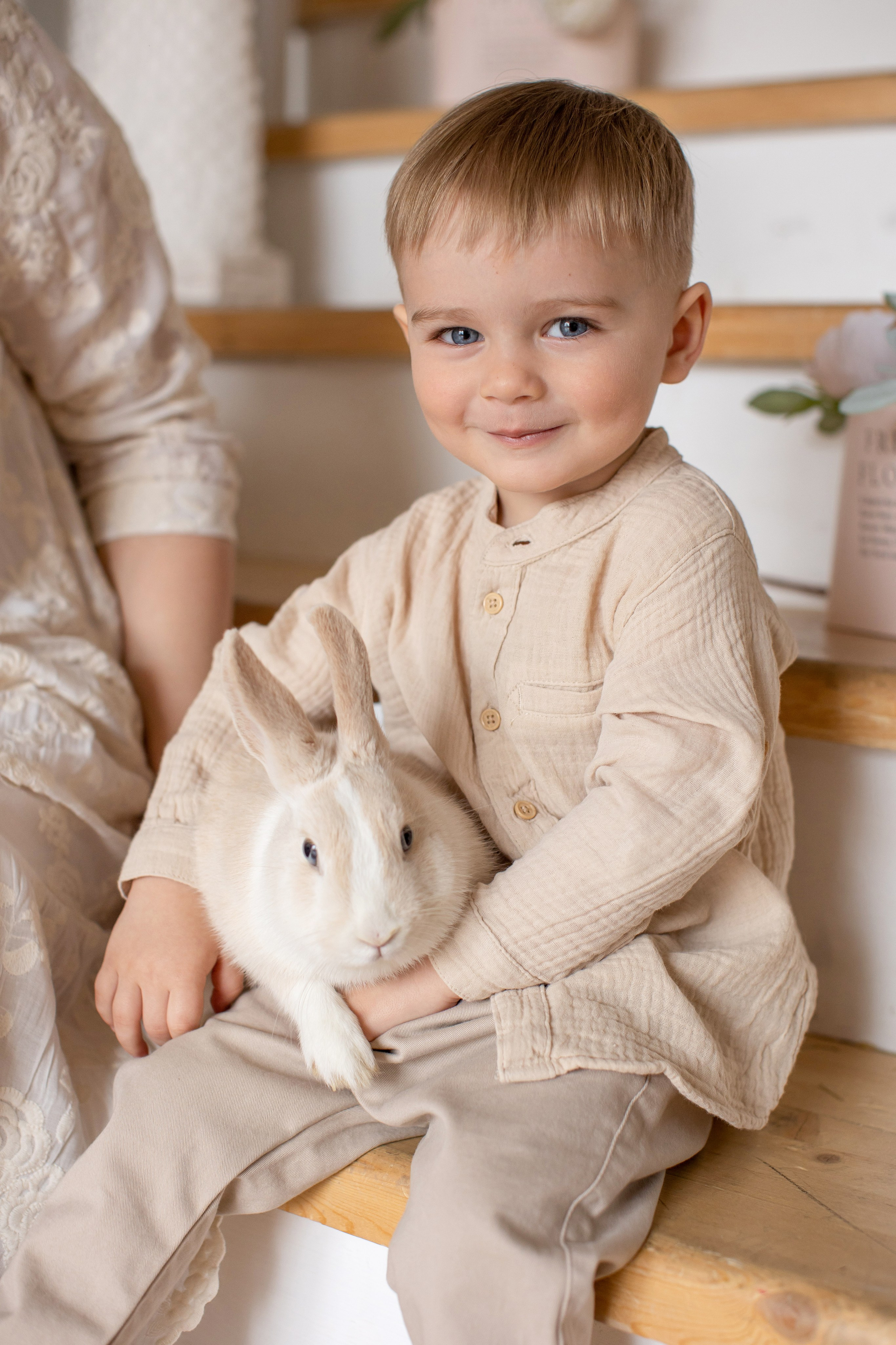 Семейная в интерьерной студии. Фотограф новорожденных, семейный фотограф в Санкт-Петербурге