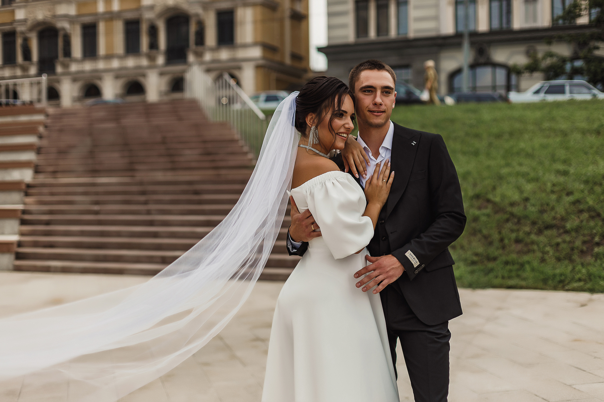 Свадебная прогулка в Саратове. Свадебный и семейный фотограф Дарья Осипова (Никитина). Саратов
