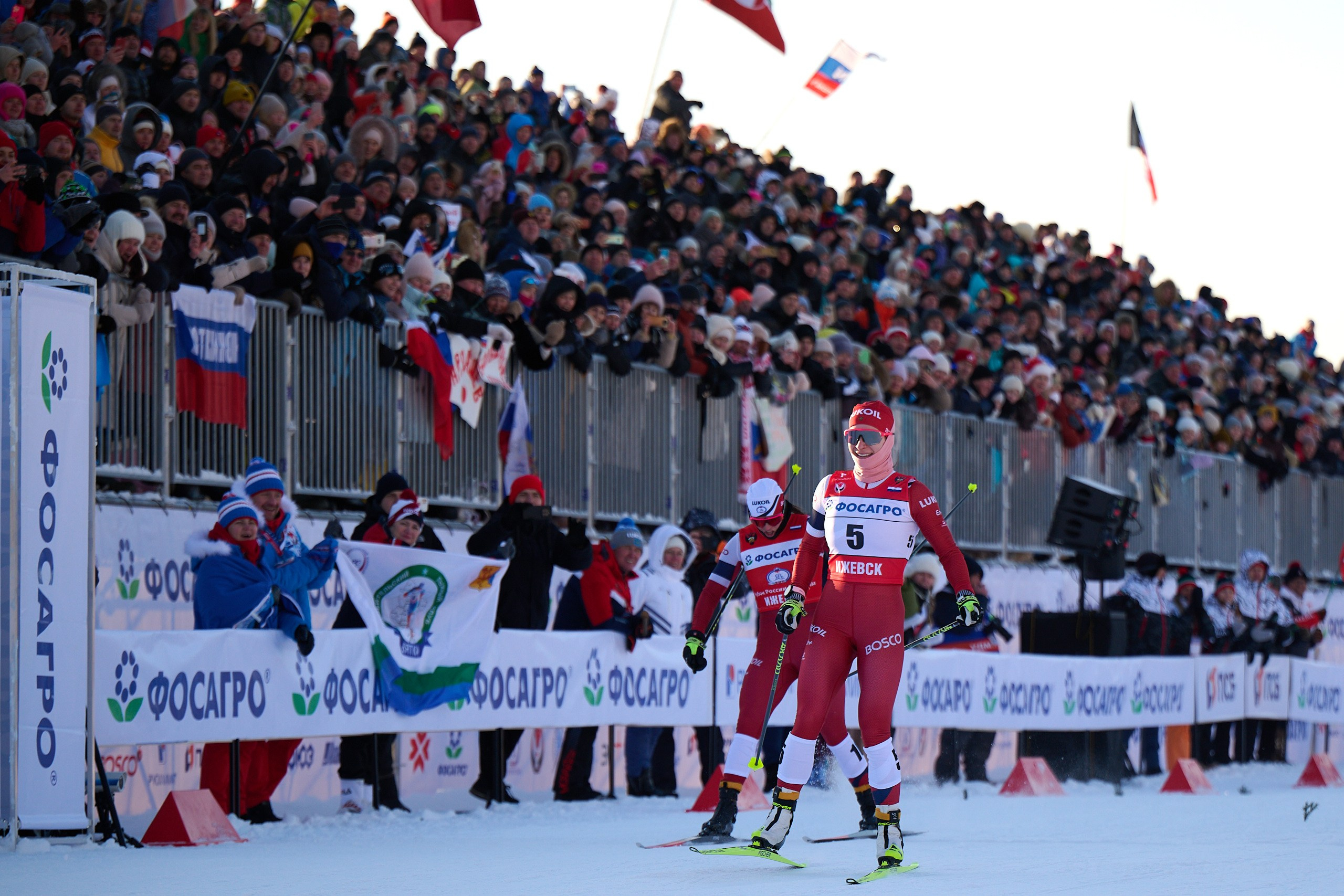 VI этап ФосАгро Кубка России по лыжным гонкам. Спринт. Ижевск 25.01.2025. Спортивный репортажный фотограф в Ижевске Сергей Мерзляков