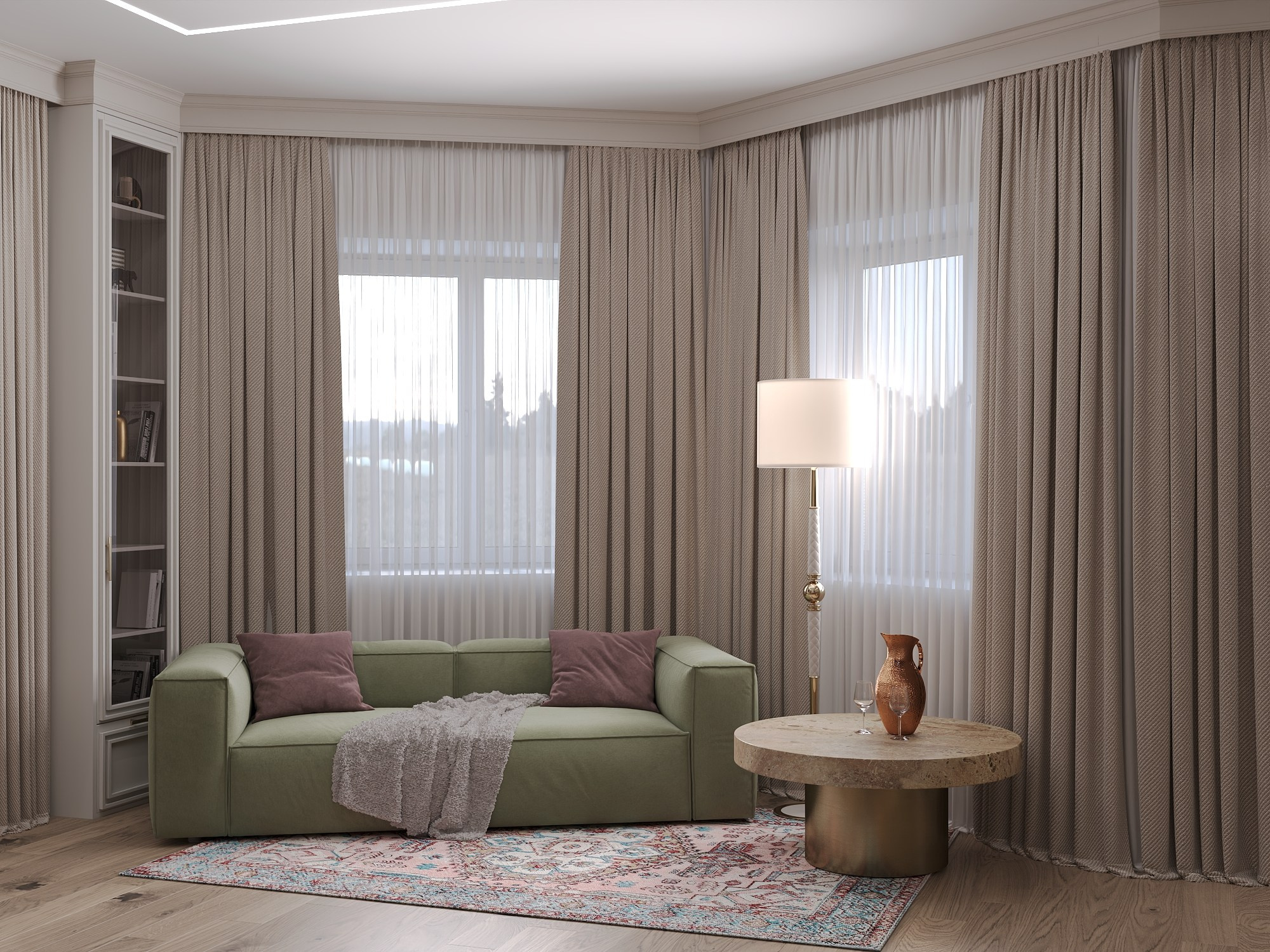 Г. Челябинск, квартира 125 м². БК студия дизайна интерьера