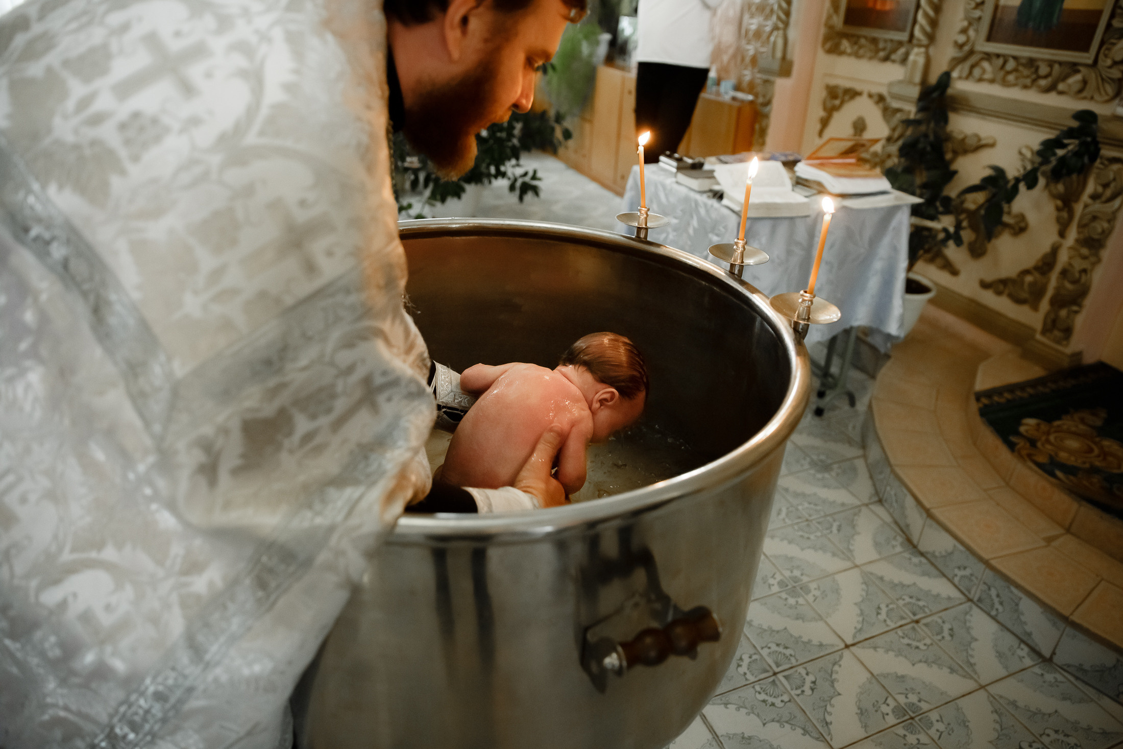 крещение-в-Богородицке, погружение-в-купель