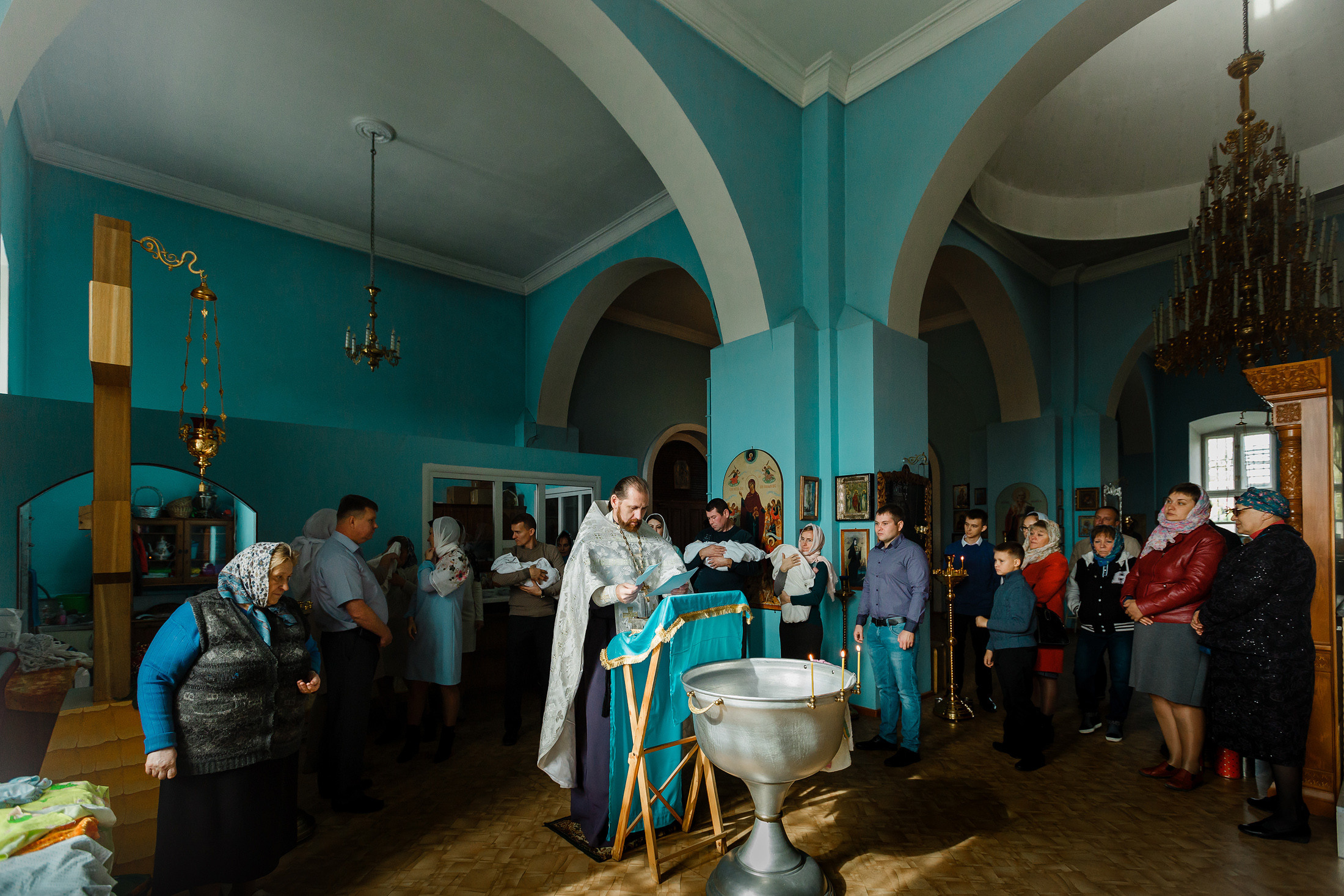 групповое-крещение-в-храме, Новомосковск