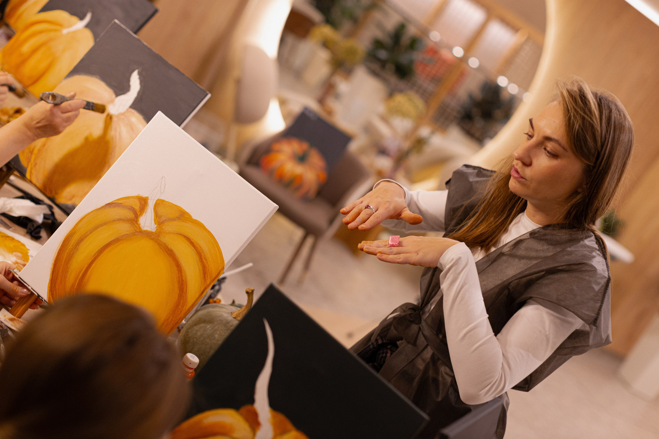 МК Тыква в кафе Здрасте. Анастасия Ракчеева Художник