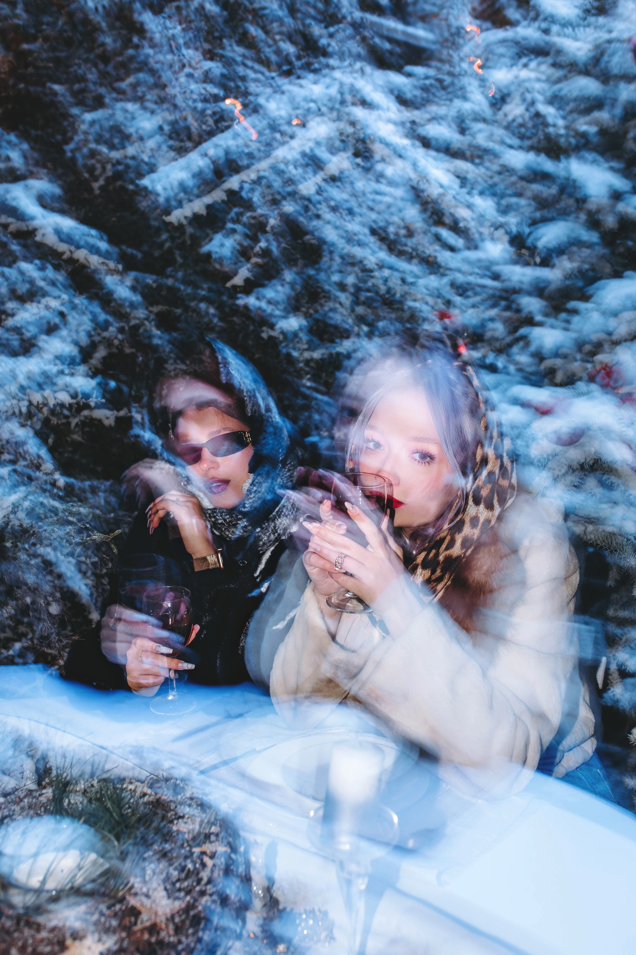 Новый год — девушки в шубах. Фотограф в Ставрополе Алина Клочкова