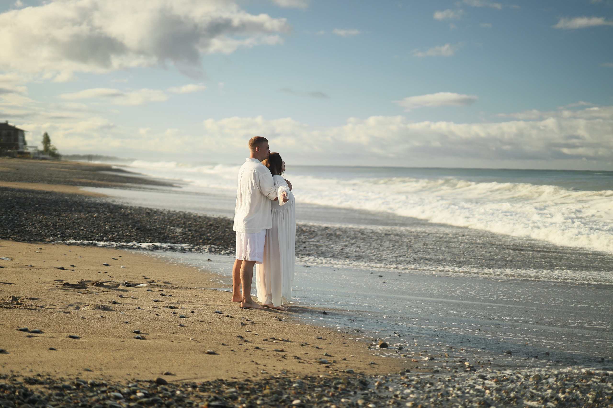 Семейная фотосессия на пляже в Сухуме. Свадебный и семейный фотограф в Абхазии Жанна Соснина