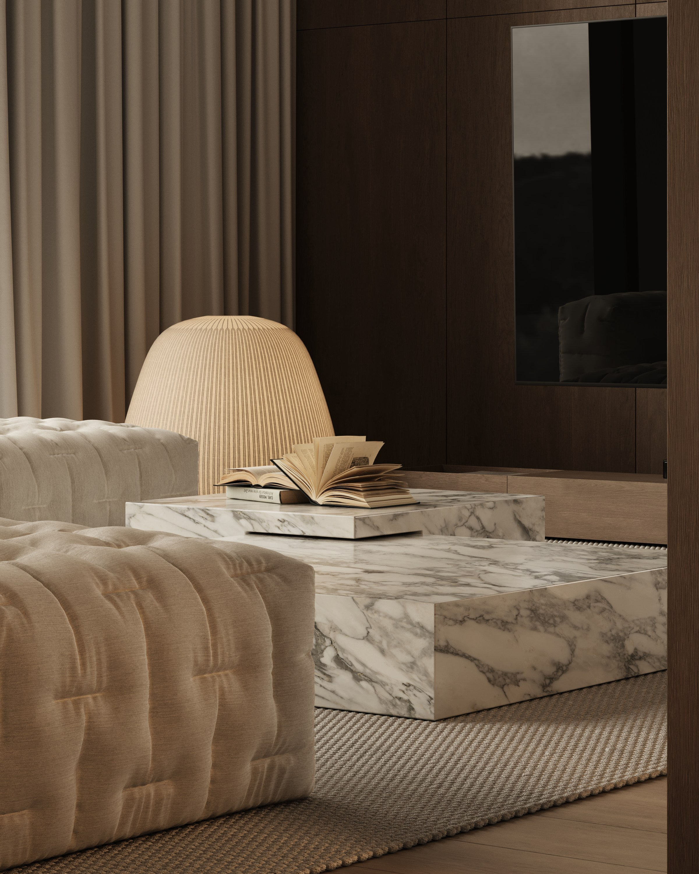 Minimal Warm Residence. Denis Konarev | Architectural Visualization Studio