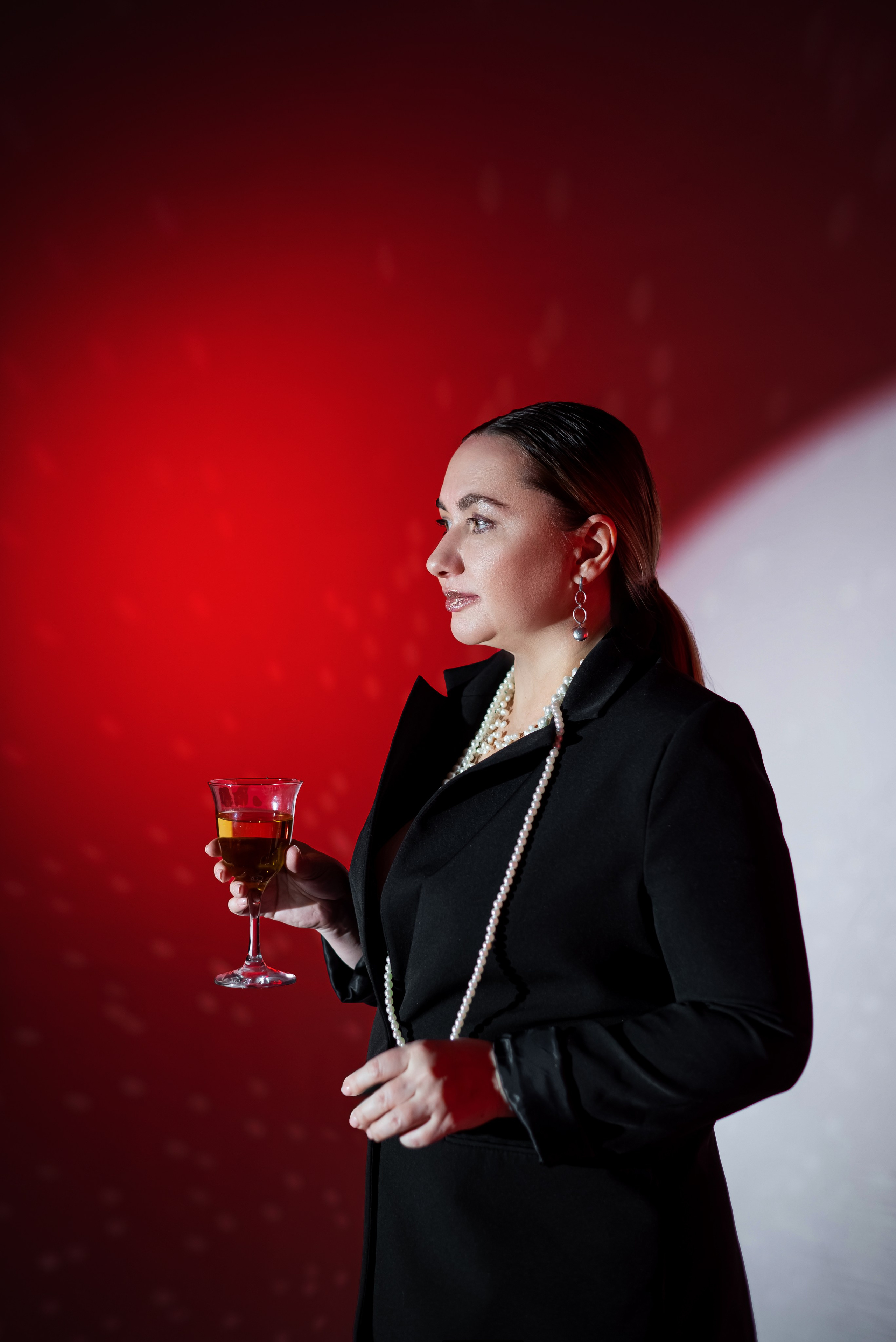 Фотосессия Анеты с цветным светом