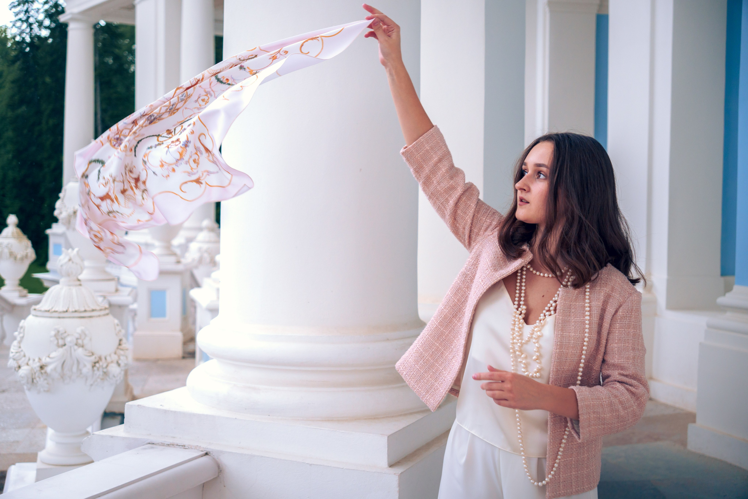 Коллекция платков Дарьи Ильичевой. Фотограф в Санкт-Петербурге Ибрагимова Алина