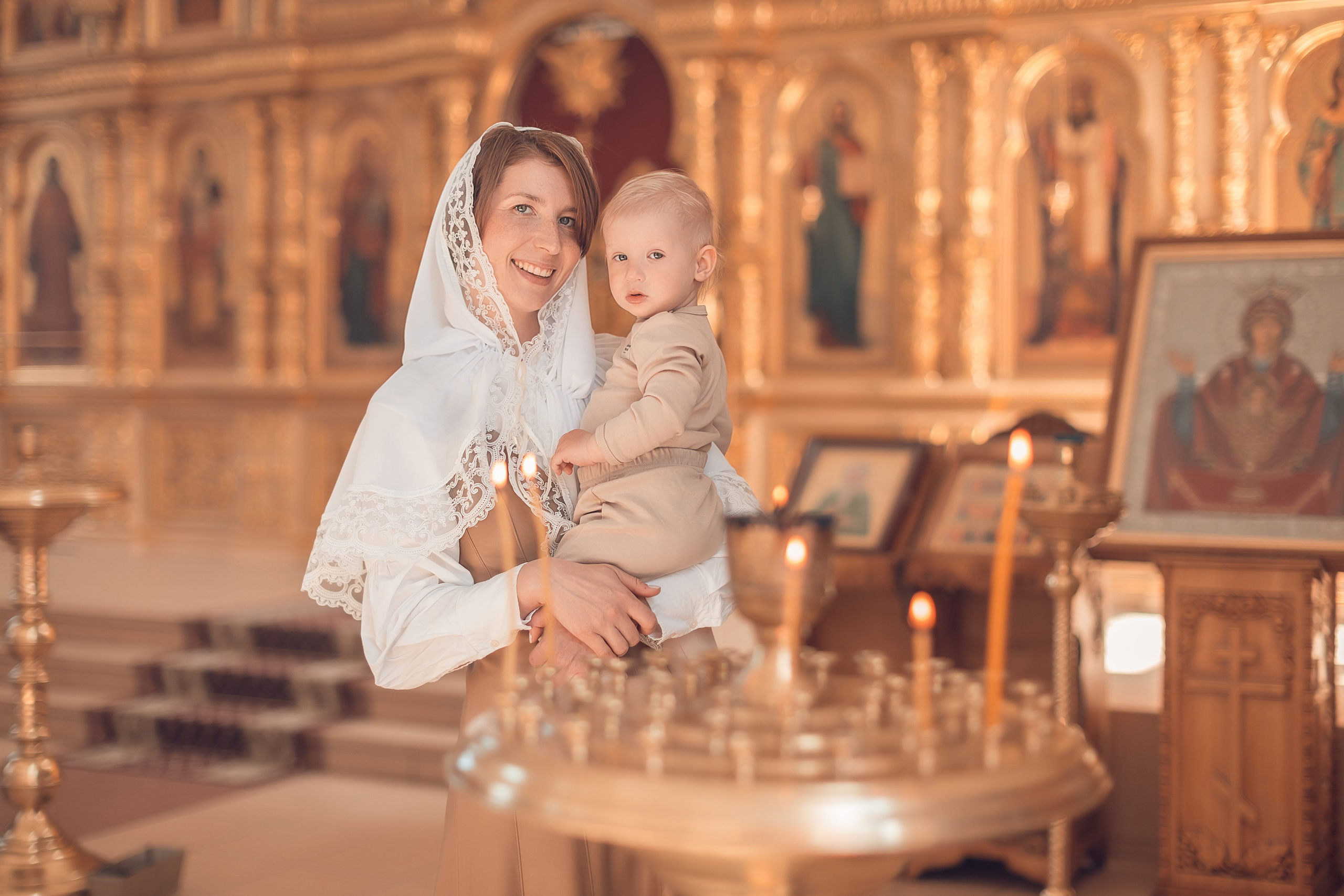 Таинство Крещение Фёдора в Казанском храме. Главная