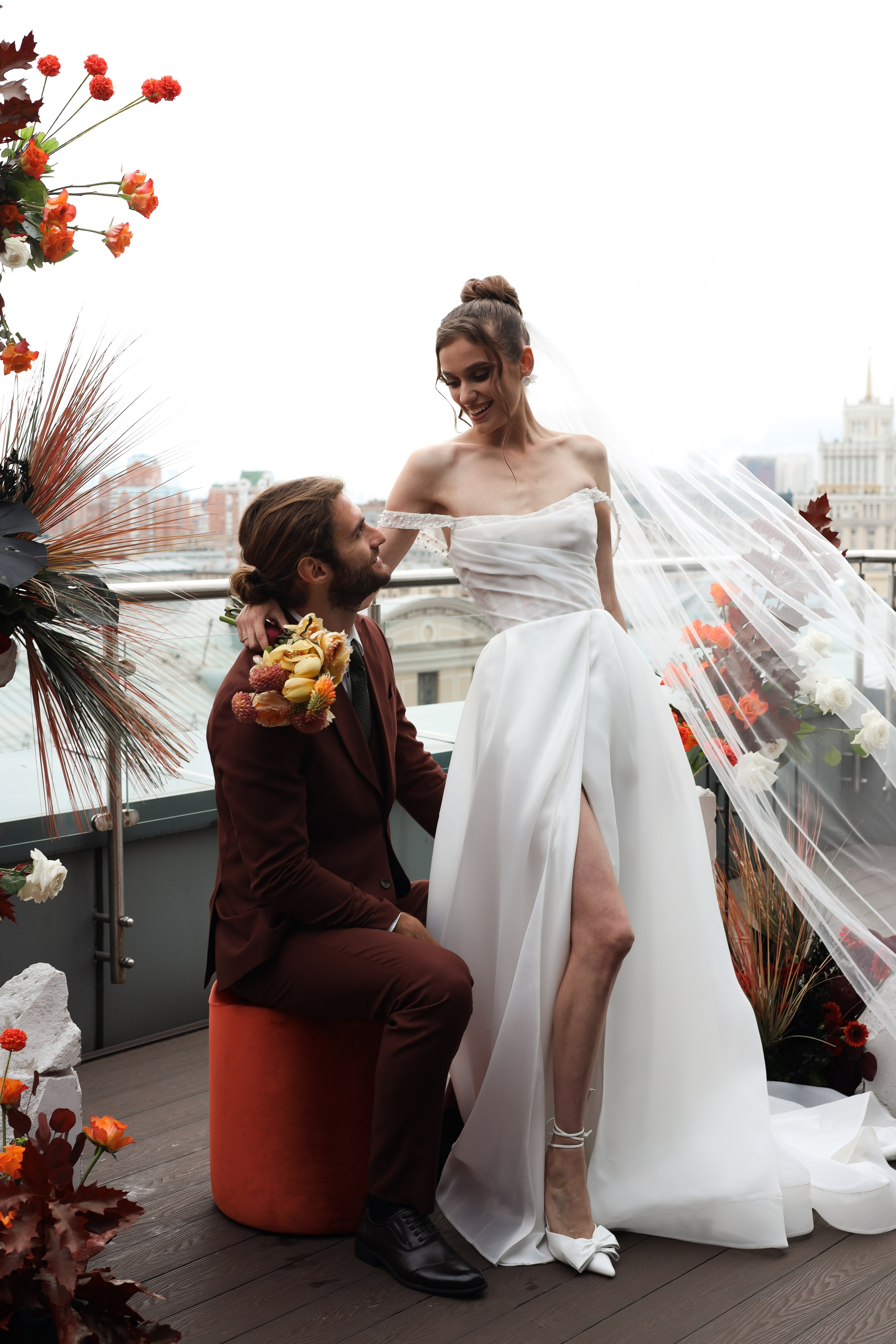 Савелий и Мария | Roof hotel Continental. Свадебный фотограф Москва