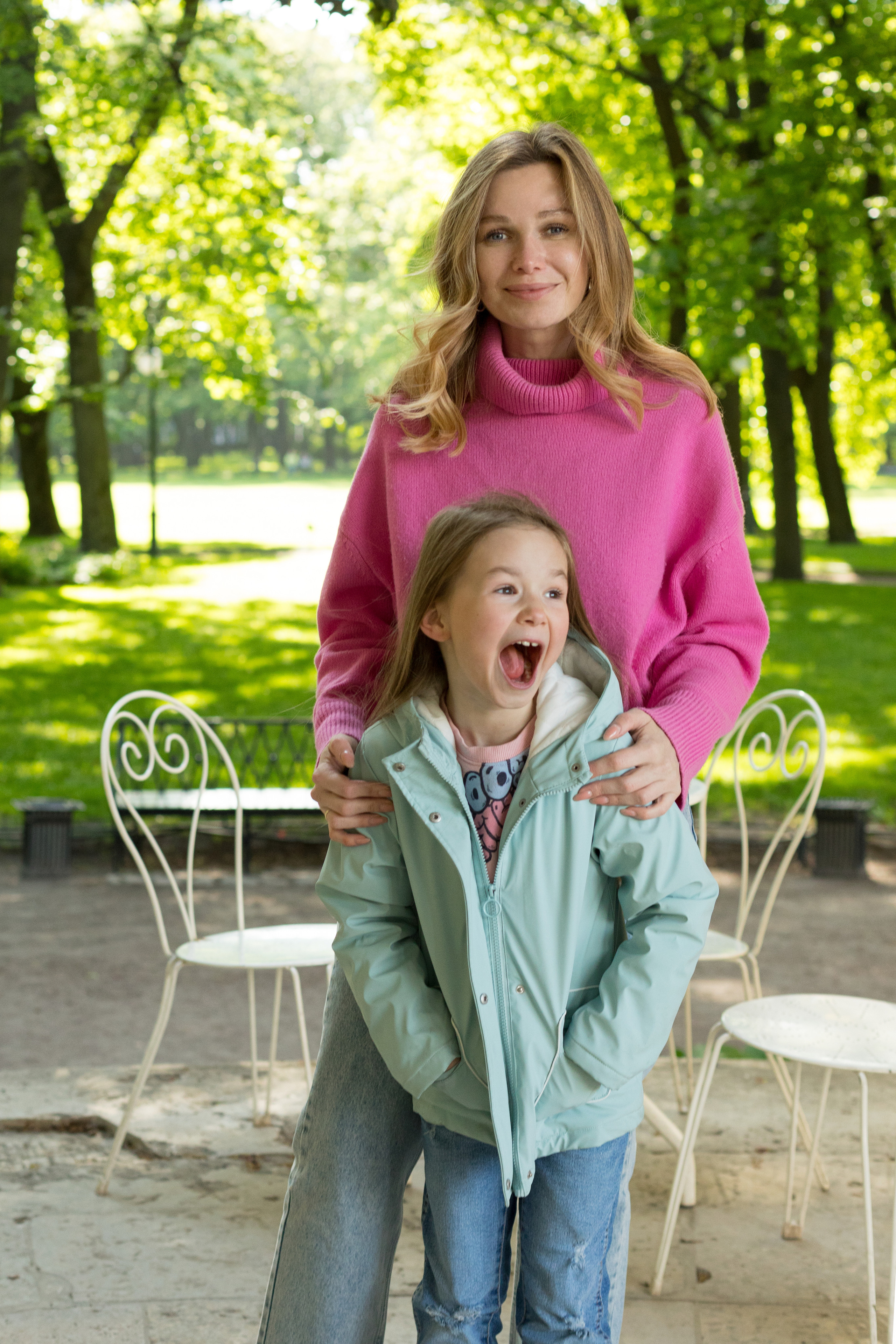 Фотопрогулка мамы и дочки в Михайловском саду. Детский и контент фотограф Надя Волкова Санкт-Петербург