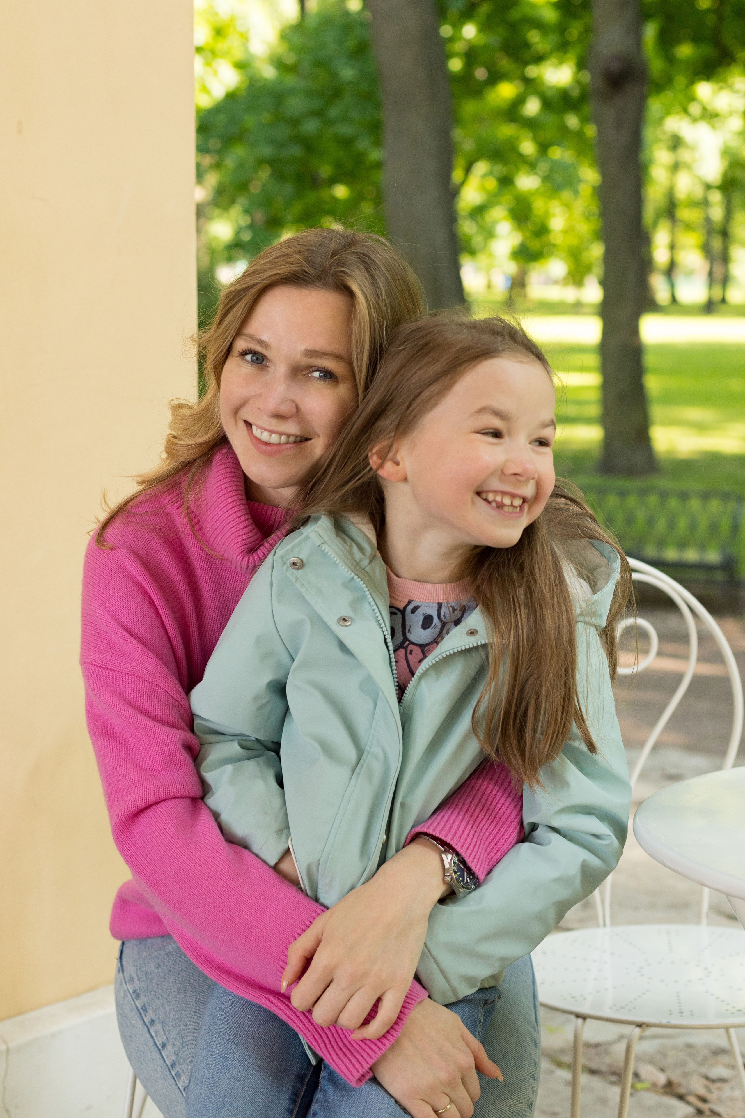 Фотопрогулка мамы и дочки в Михайловском саду. Детский и контент фотограф Надя Волкова Санкт-Петербург