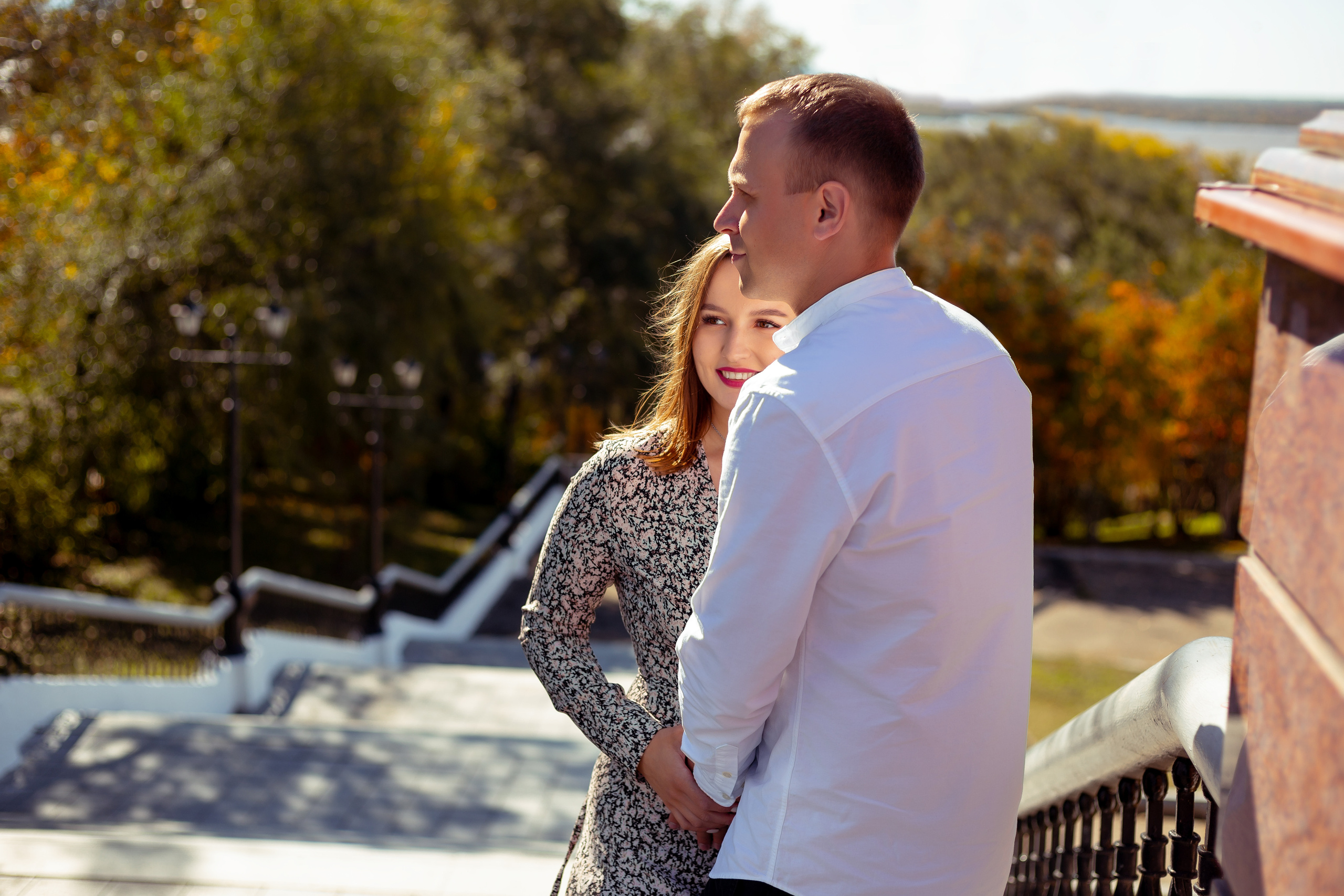 Прогулка Нади и Сергея. Фотограф беременности в Хабаровске Сарычева Надежда
