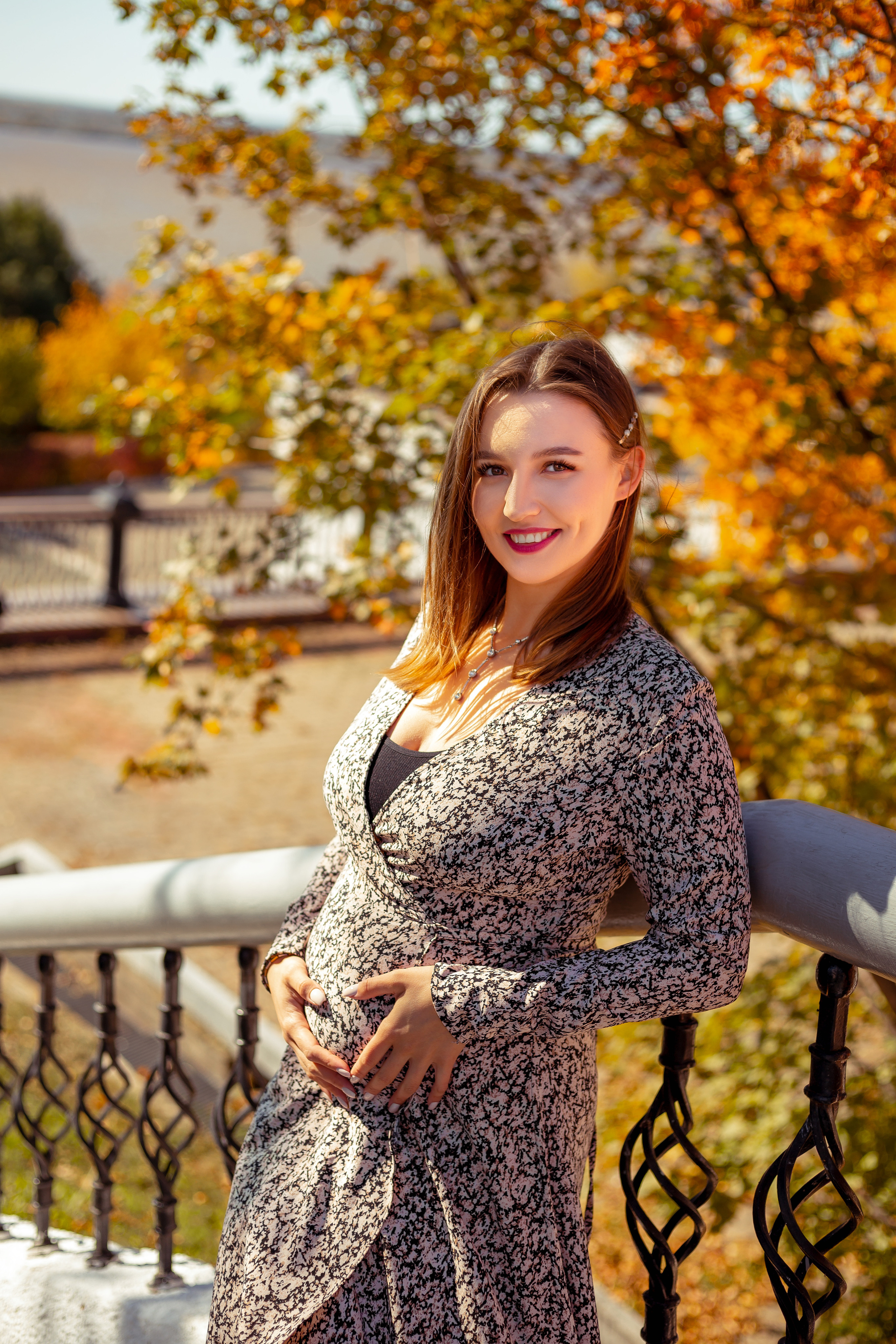 Прогулка Нади и Сергея. Фотограф беременности в Хабаровске Сарычева Надежда