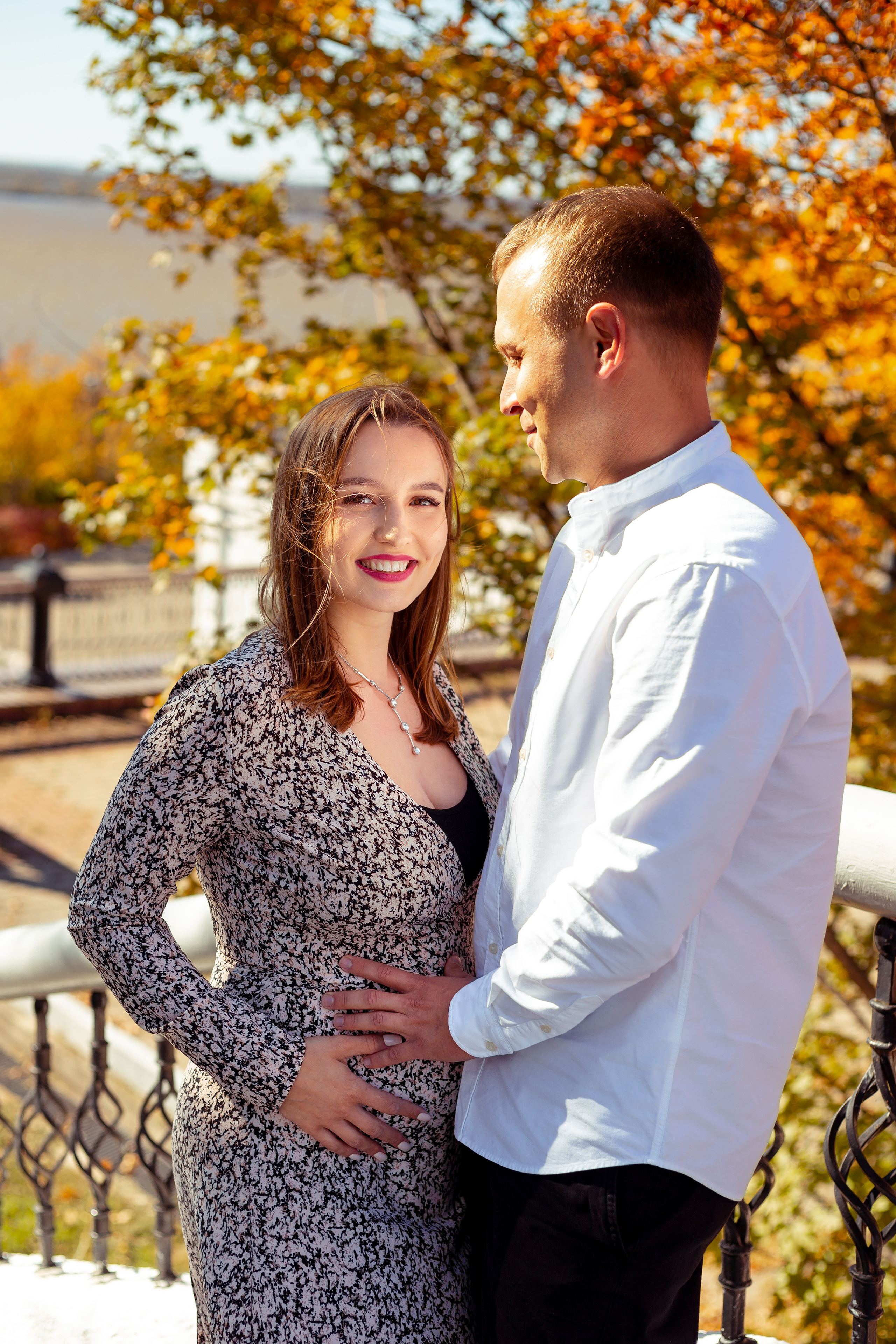 Прогулка Нади и Сергея. Фотограф беременности в Хабаровске Сарычева Надежда