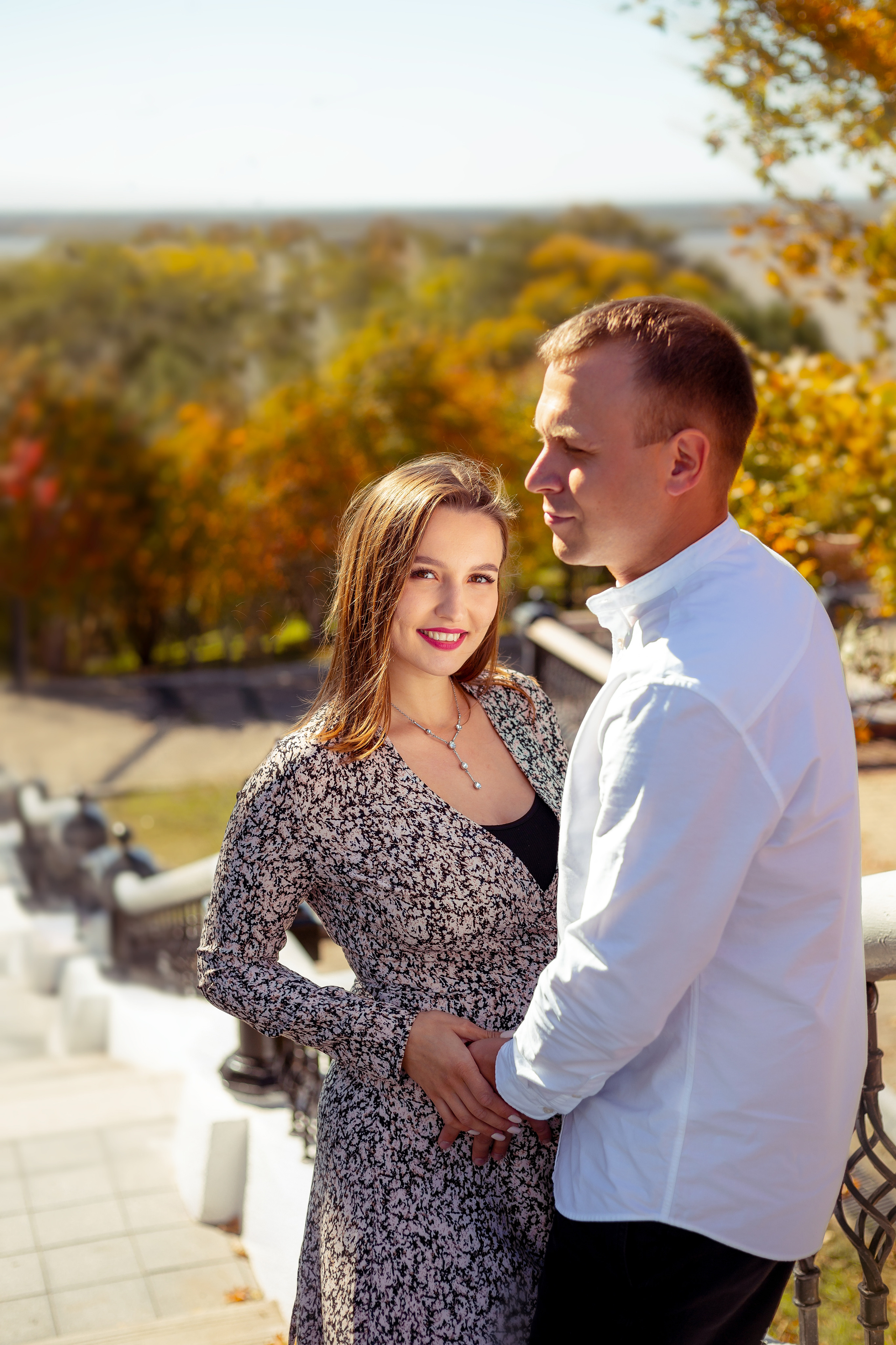 Прогулка Нади и Сергея. Фотограф беременности в Хабаровске Сарычева Надежда