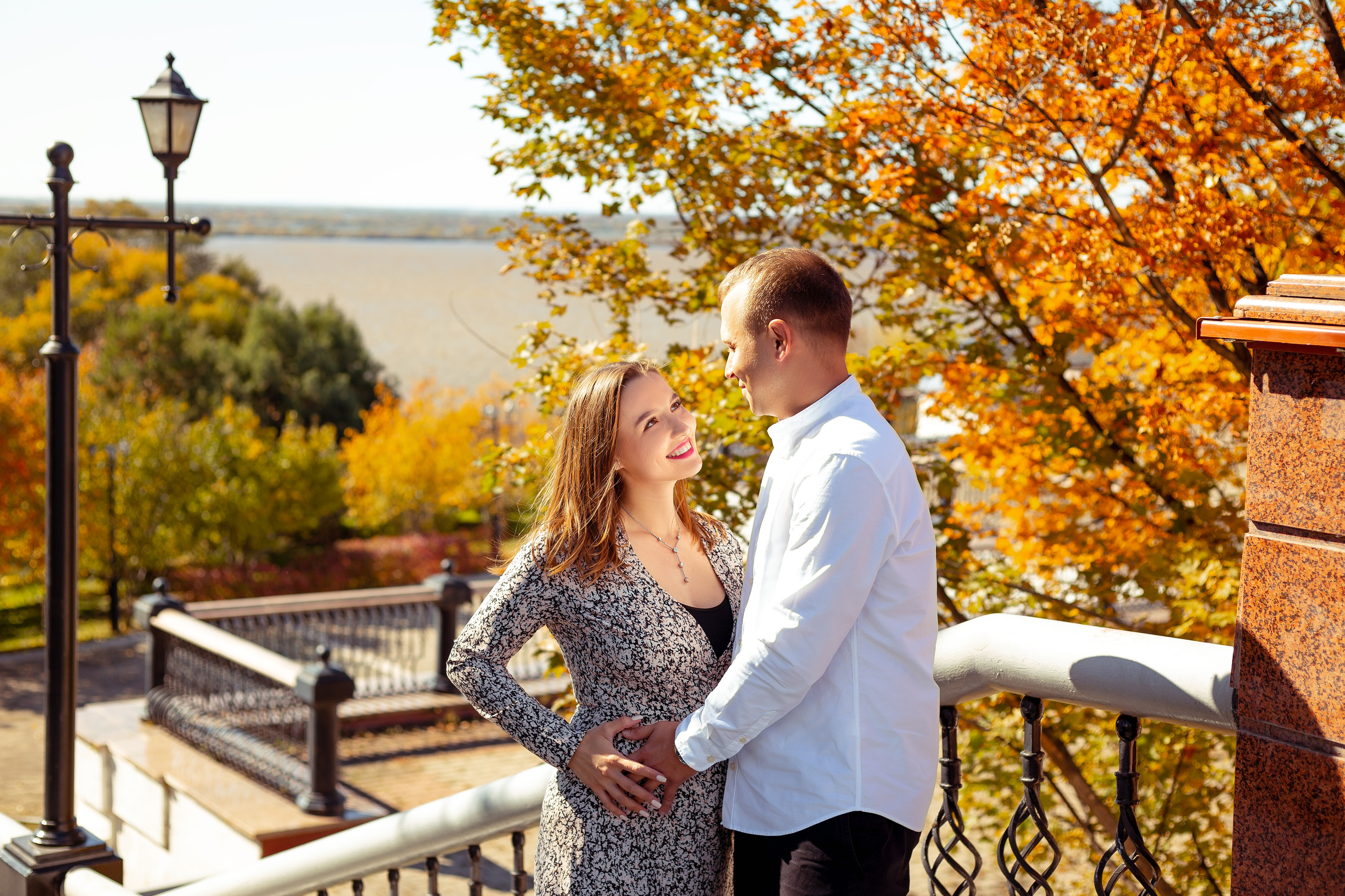 Прогулка Нади и Сергея. Фотограф беременности в Хабаровске Сарычева Надежда