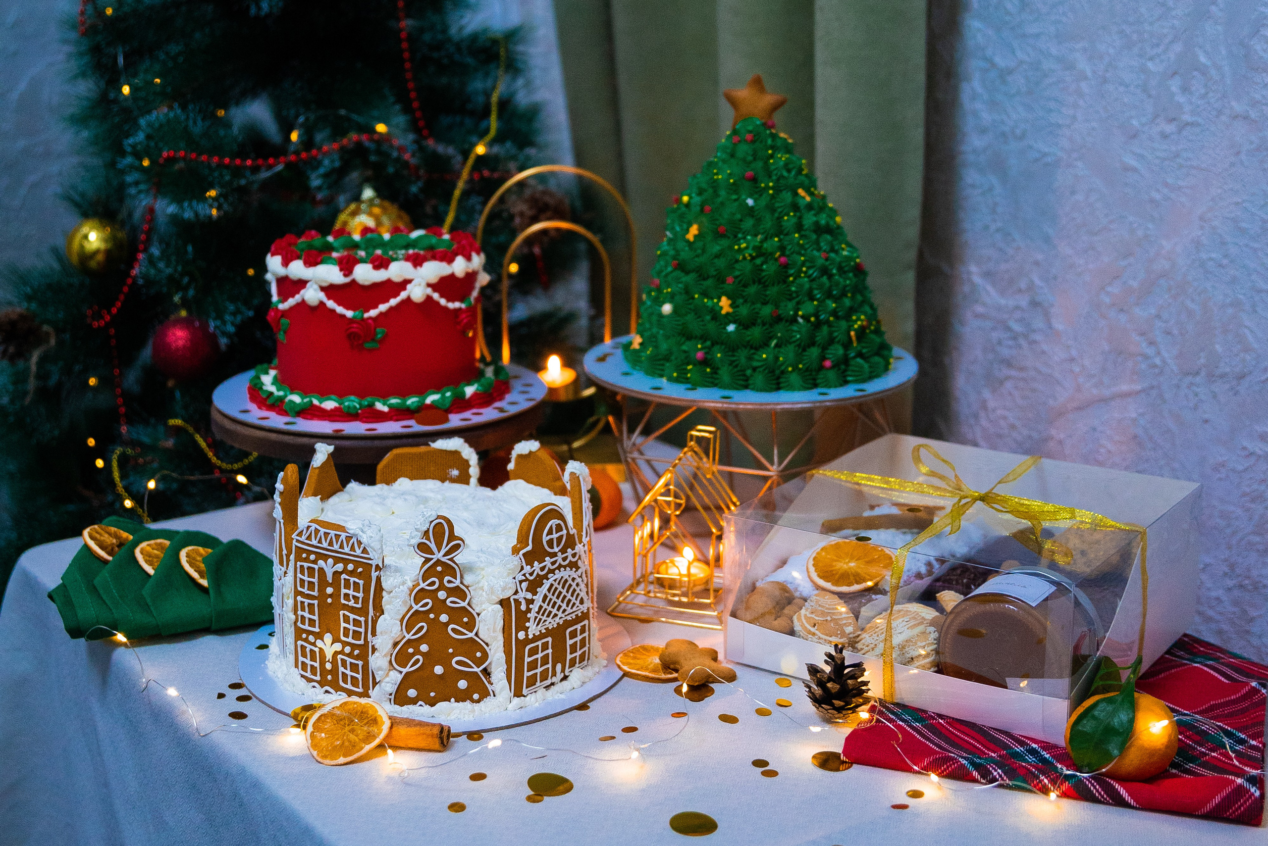 Новогодняя коллекция для кондитерской. Свадебный и семейный фотограф Юлия Чернобай | Подольск, Москва, Московская область