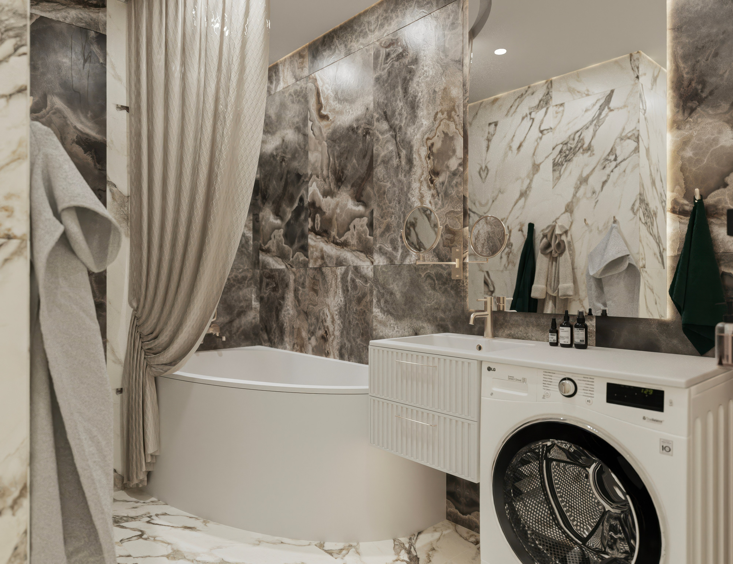 ЖК Менделеев. Площадь 80 кв. м. Дизайнер интерьера в Новосибирске_Елена Сергеева