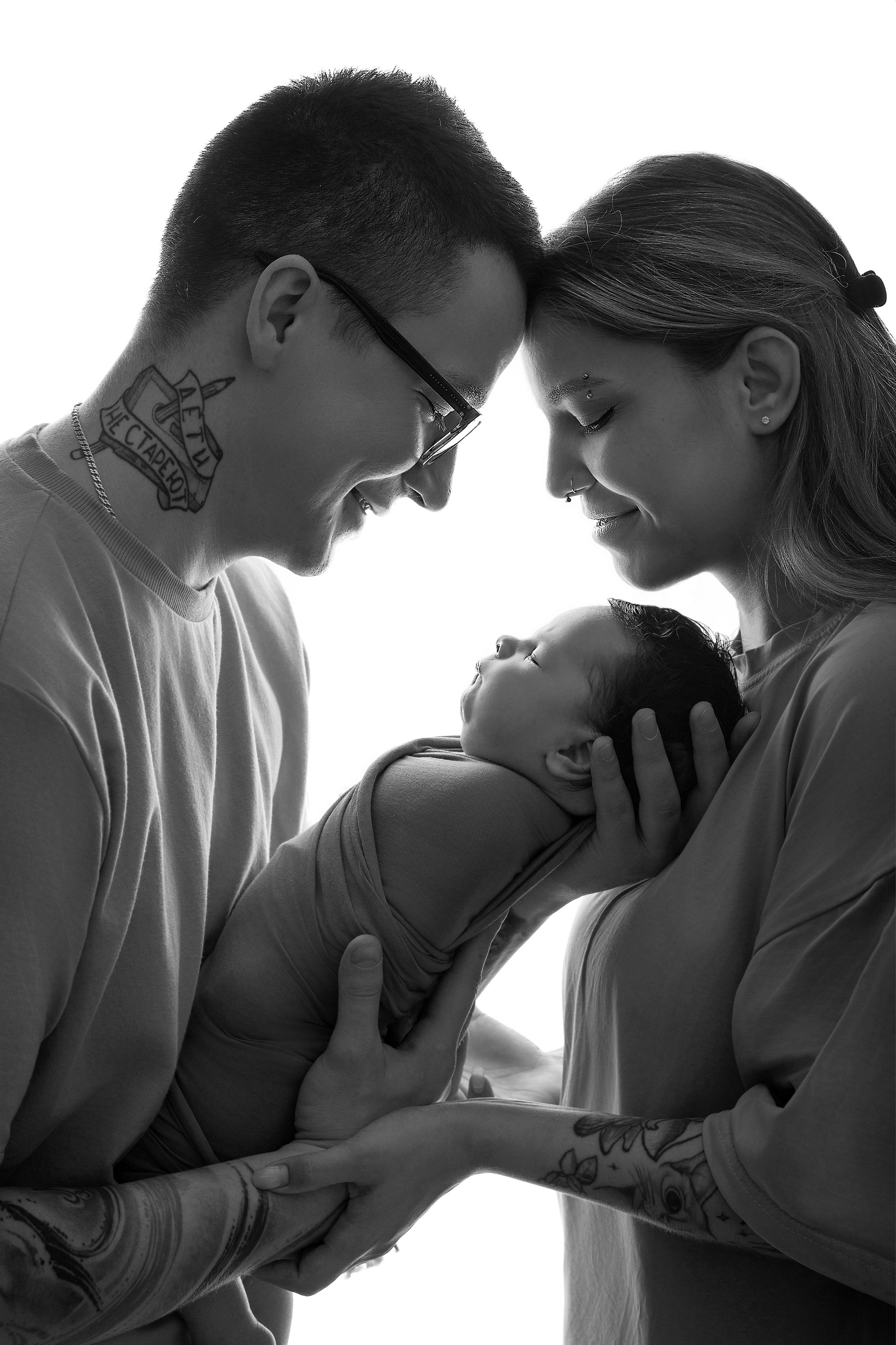 Фото с родителями. Фотограф новорожденных Зеленоград Москва Алёна Черняева