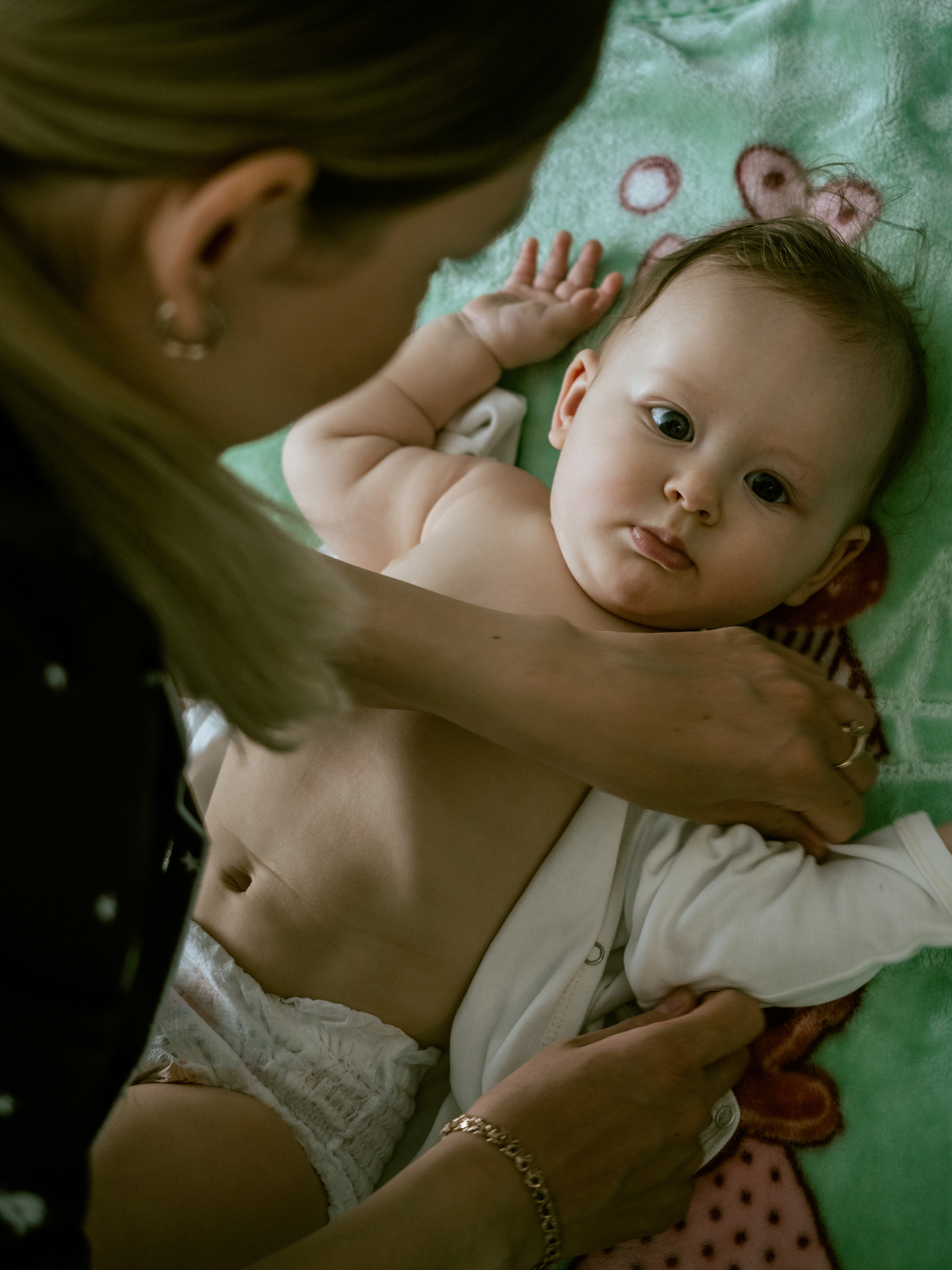 Анастасия и малышка Сашенька. Фотограф в Омске Долговых Катерина