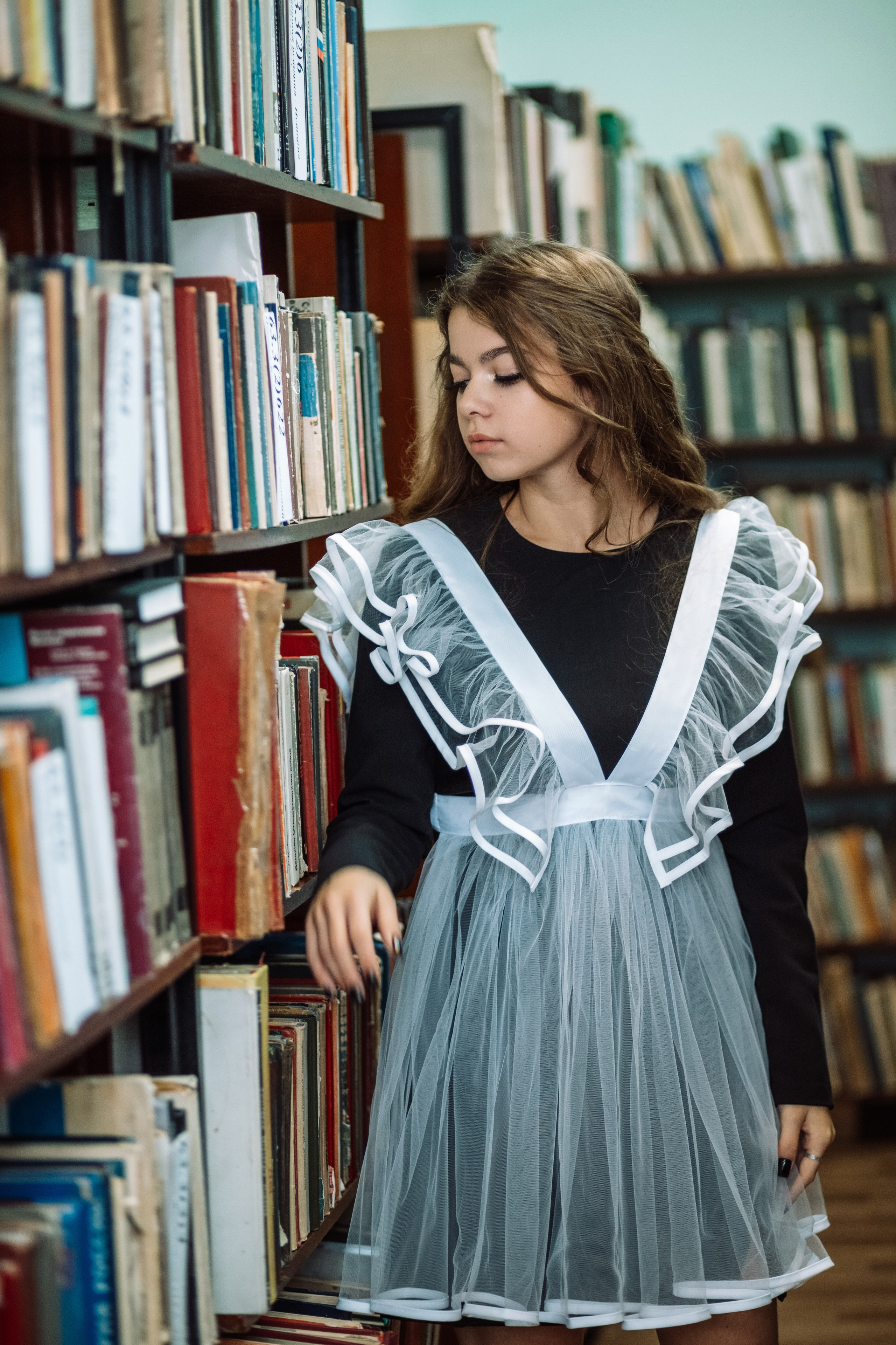 Съемка в библиотеке. Выпускные альбомы Воронеж от Веры Соколовой