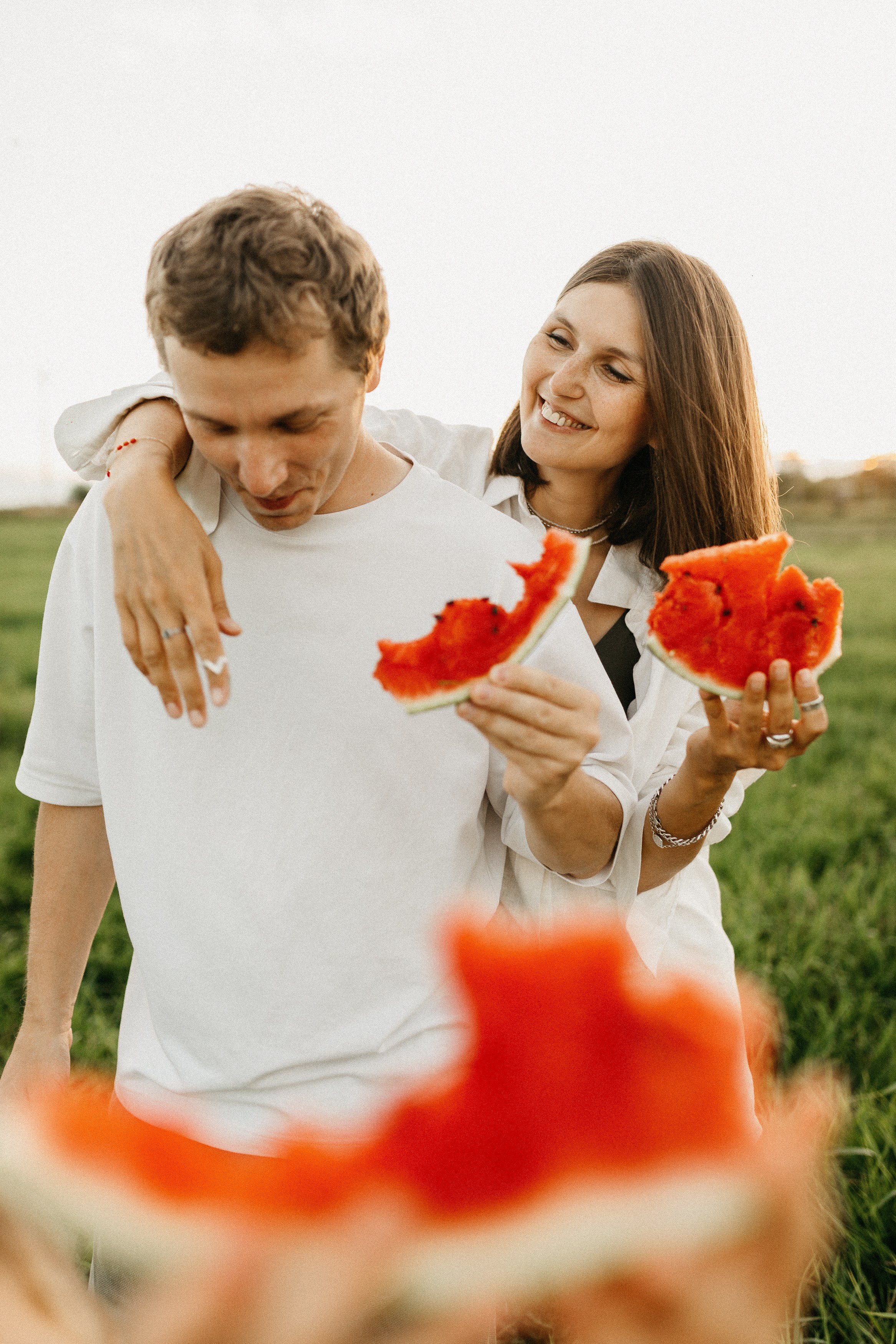 Фотосессия с красными мячами. Семейный фотограф Маша Тимофеева | Москва