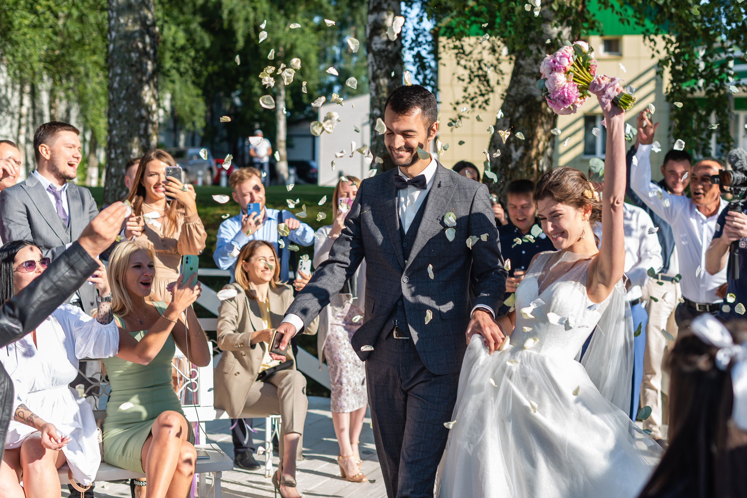 Выездная регистрация на природе. Свадебный фотограф в Москве и Московской области Елена Четоркина