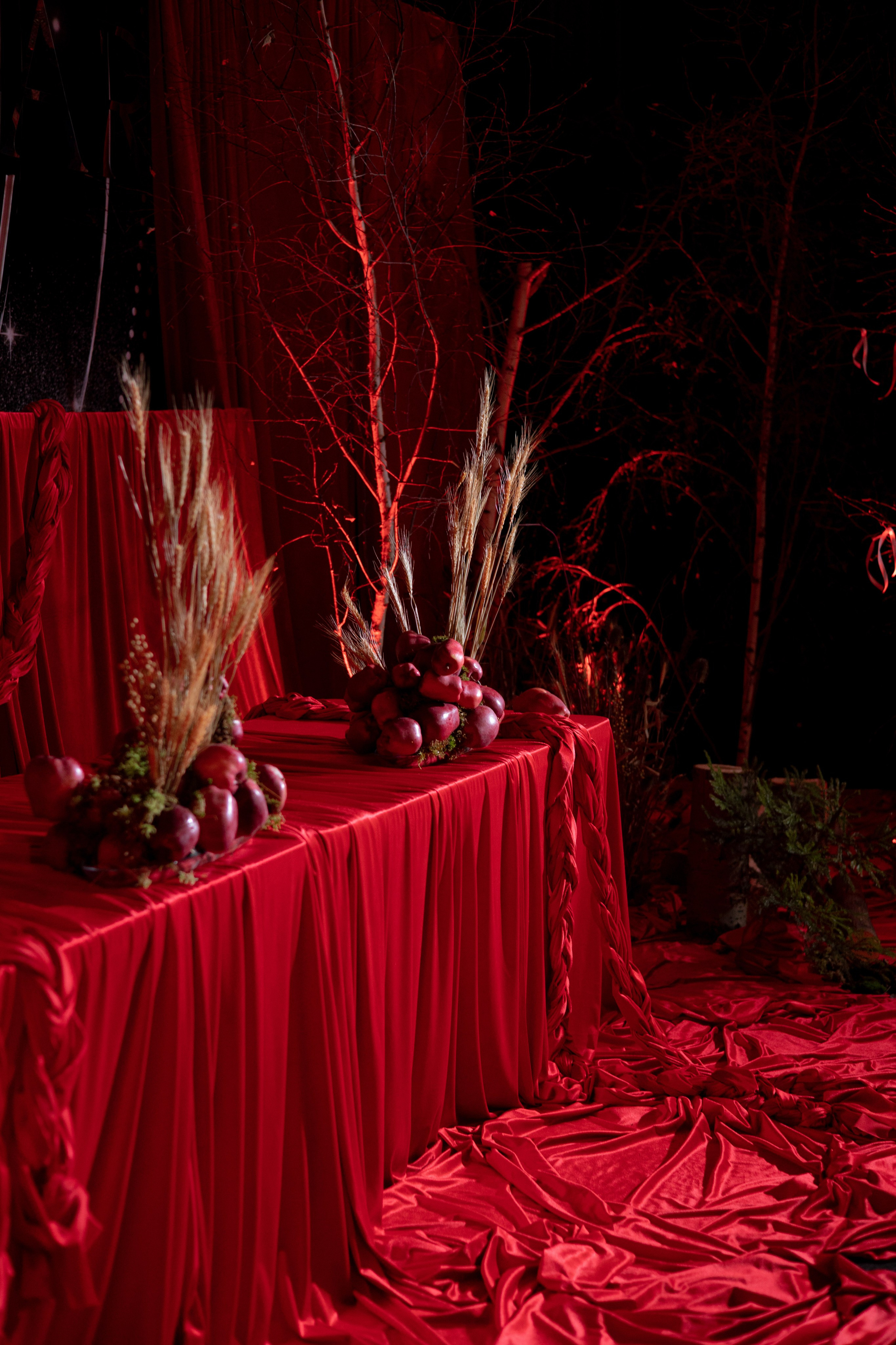 Новогодний корпоратив в фольклорном стиле. Особняк Лемана. Оформление свадеб, декор свадеб Вера Маркова, Москва