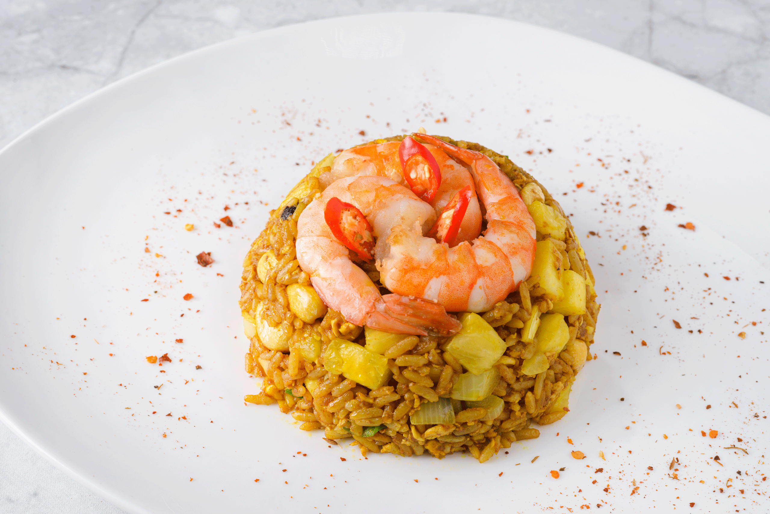 Тайский рис с ананасом