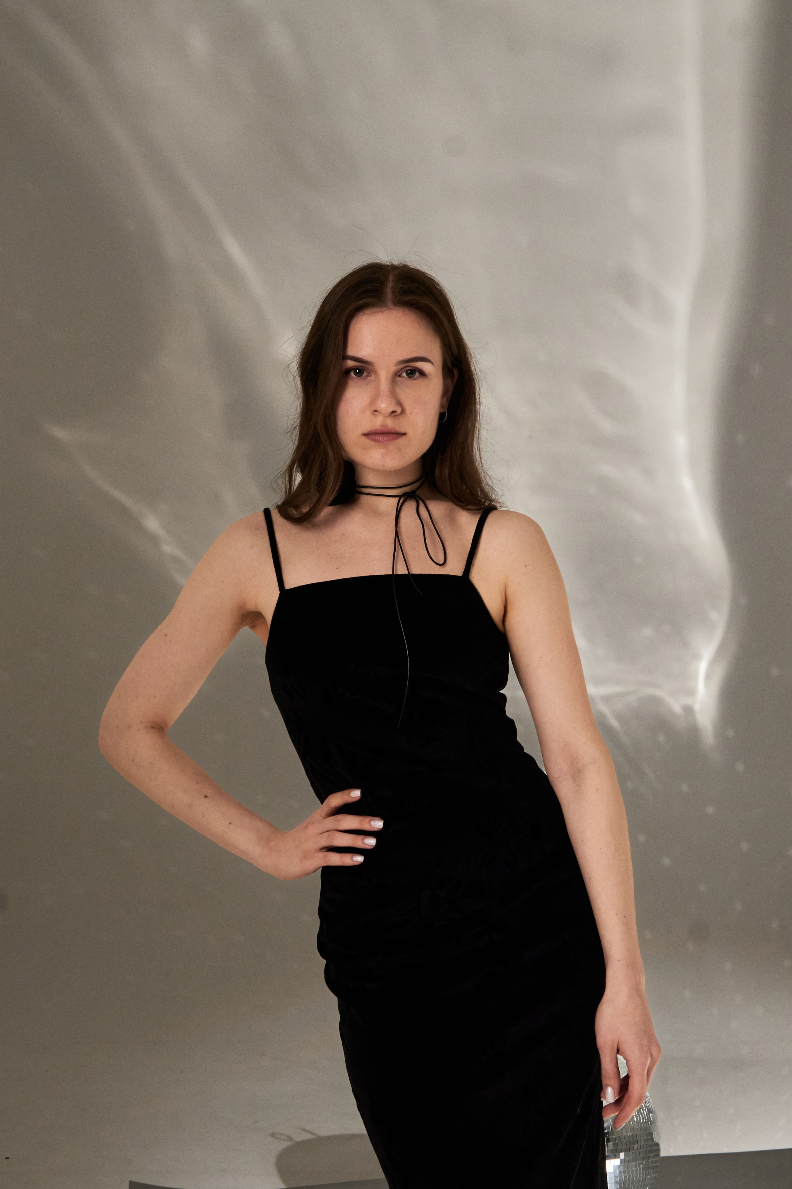 Нежная новогодняя фотосессия с диско-шаром в студии. Фотограф Наталья Воронина Москва