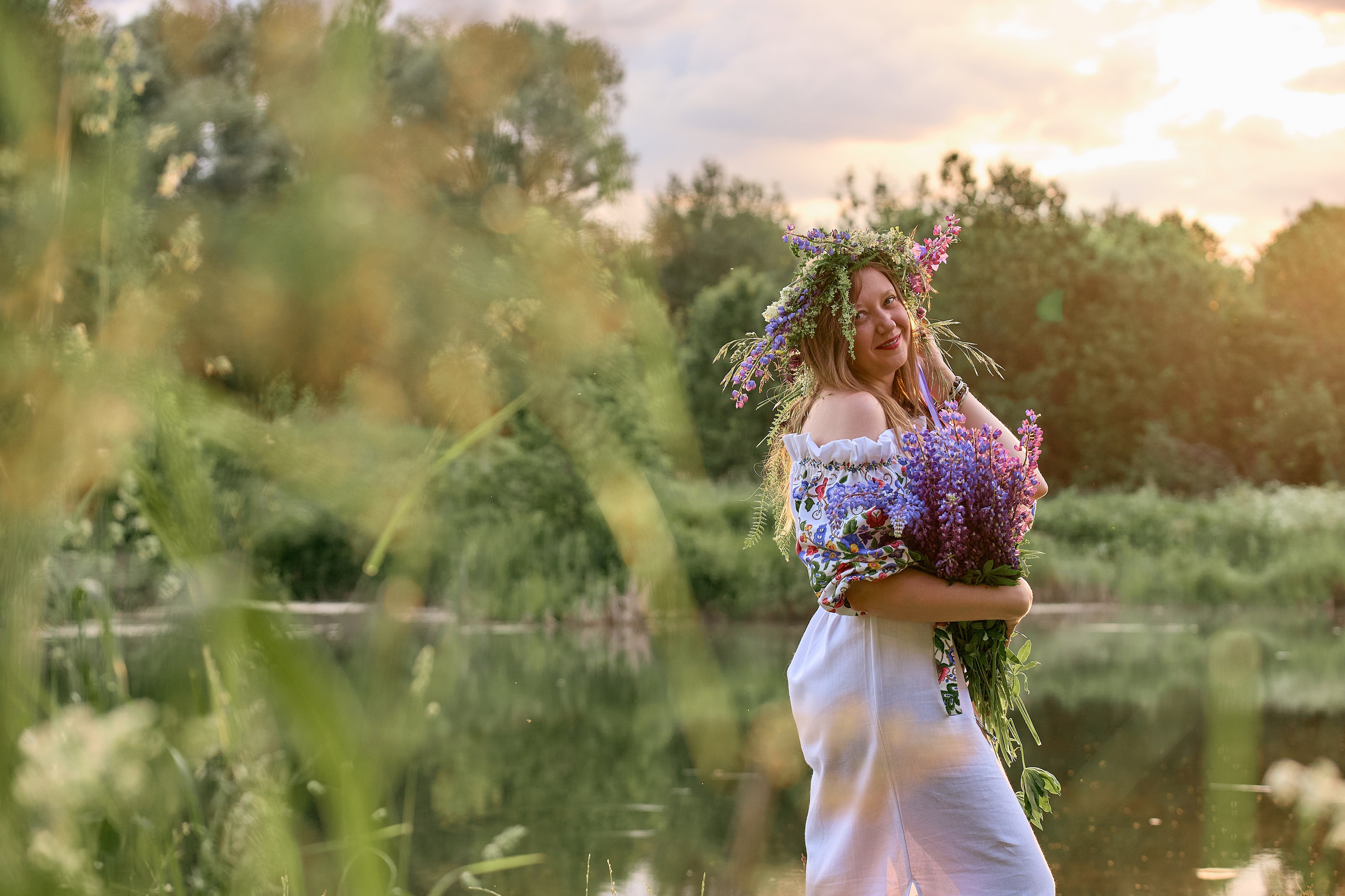 Фотосессия в роще для группы девушек. Фотограф в Дивеево