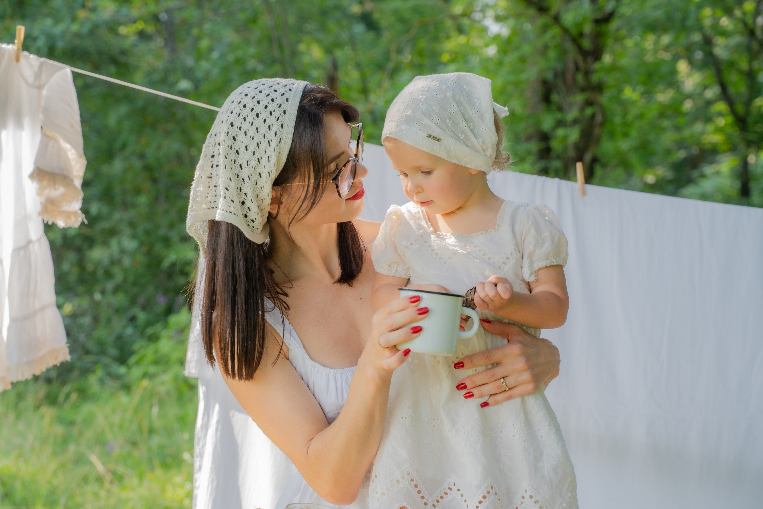 Фотосессия на природе «прачка»