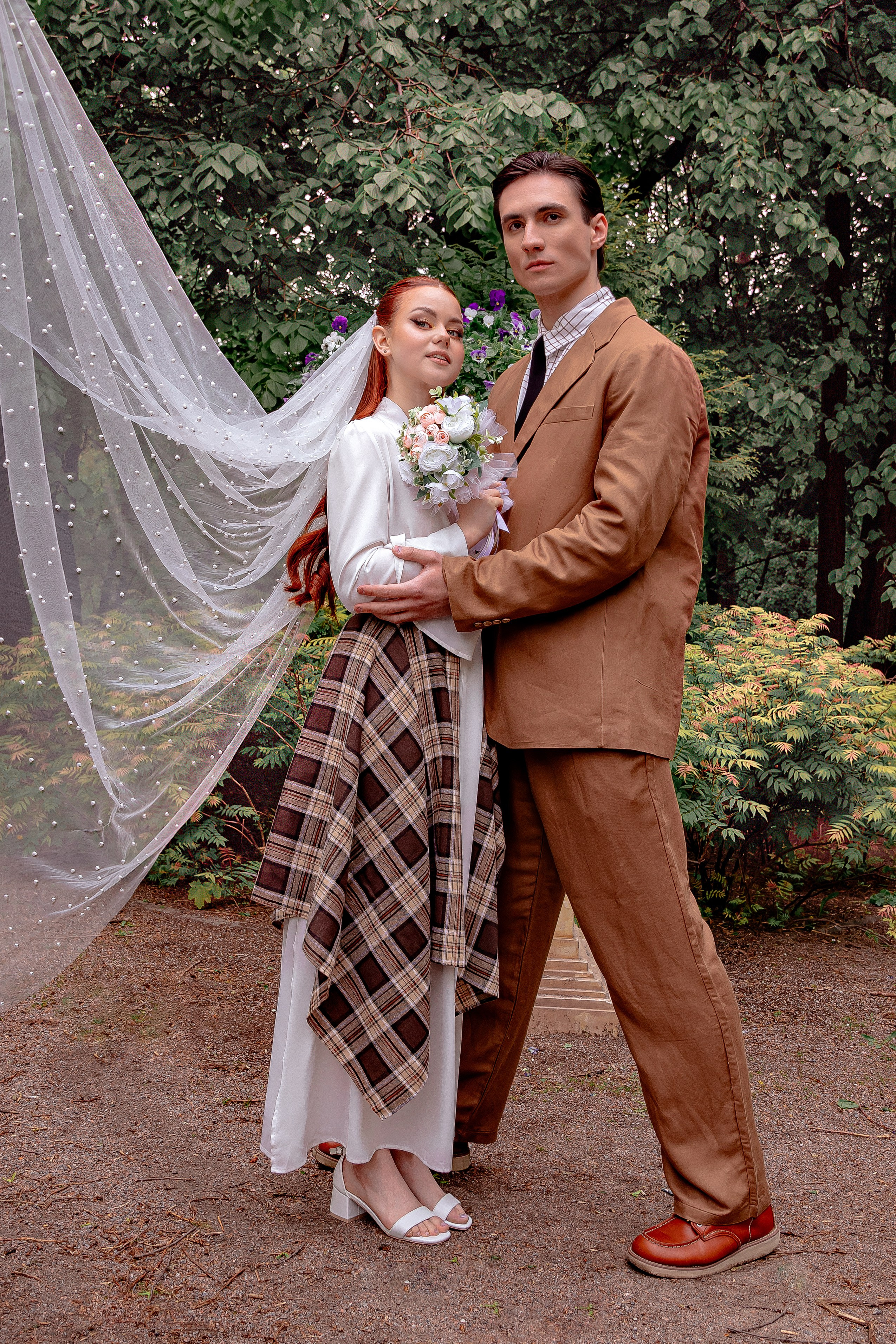 Свадьба под дождем «Марина-Марк». Свадебный/Портретный фотограф снимаю в Москве