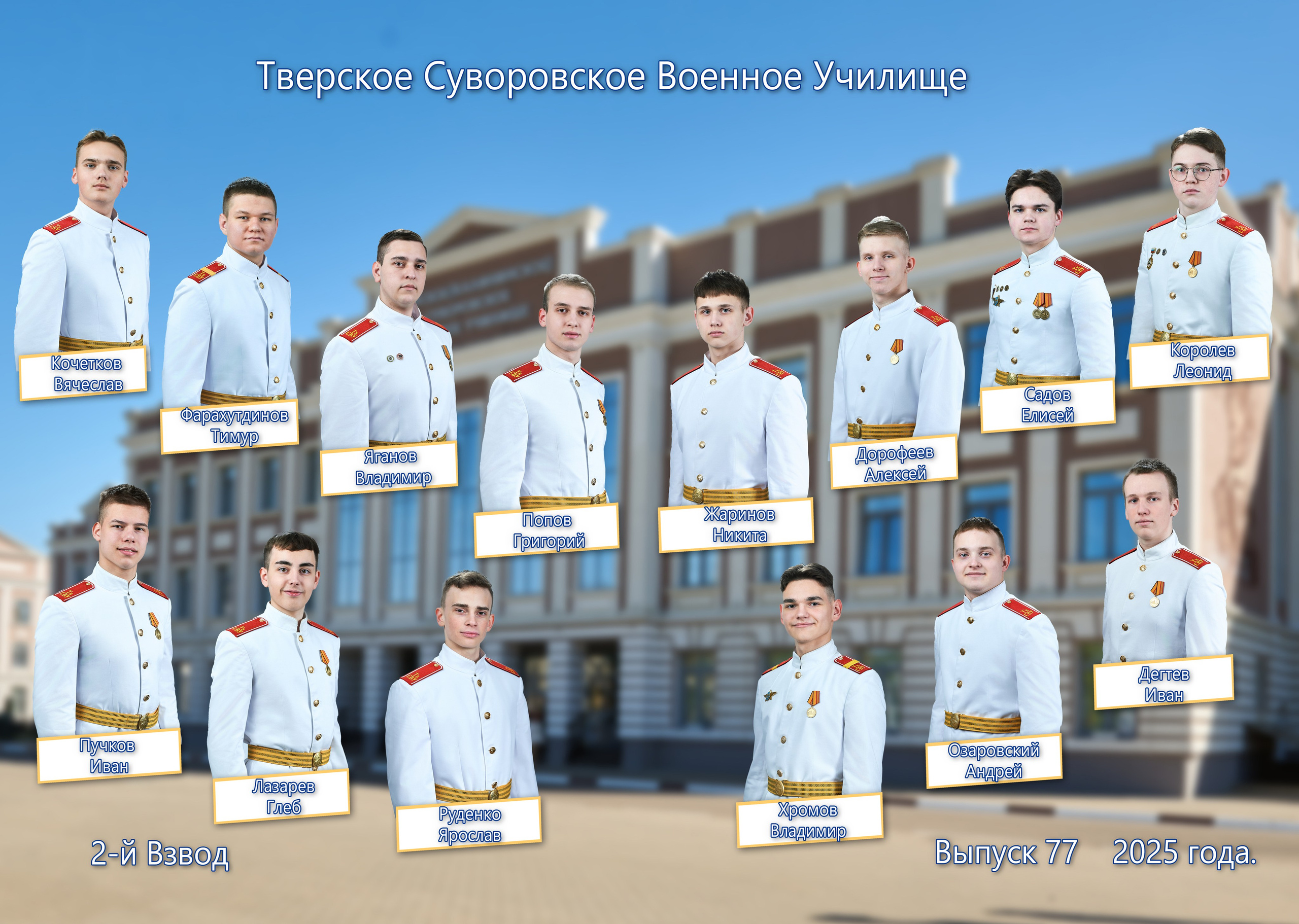 Выпуск 77 Рота 6 2025 год. Портретный фотограф в Твери Дмитрий Козьминых