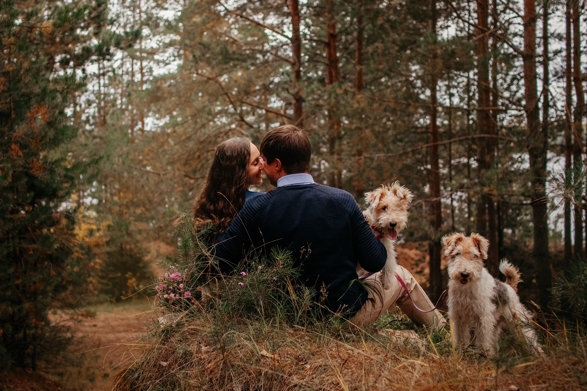 Наталья, Илья и фоксы. Фотограф Наталья Потапова