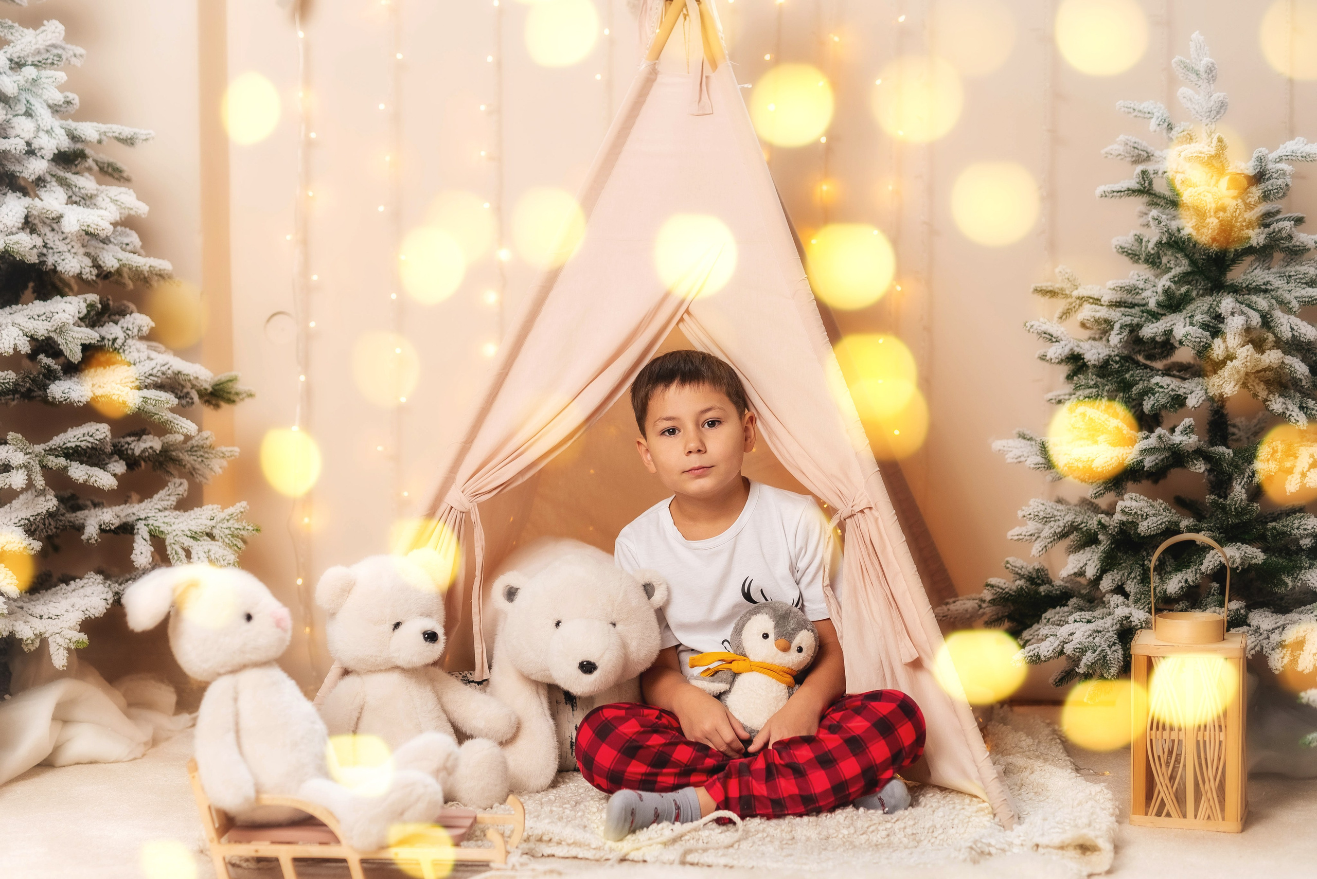 Семейная новогодняя фотосессия. Семейный, детский фотограф в Воронеже Анна Никитина