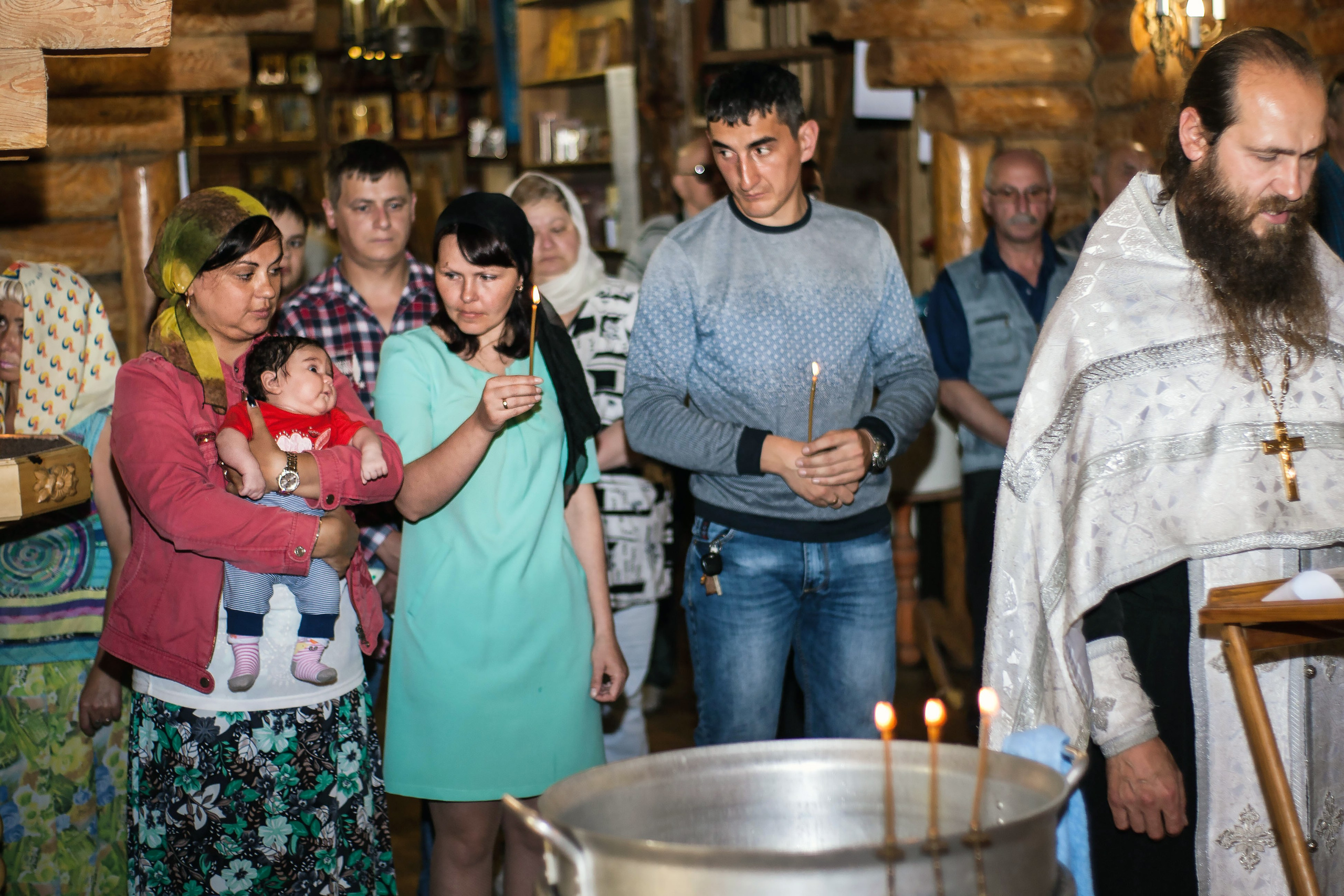 Крещение в храме Александра Невского (Петропавловск-Камчатский, июль 2017). Репортажная съемка в Москве и области. Анималистика