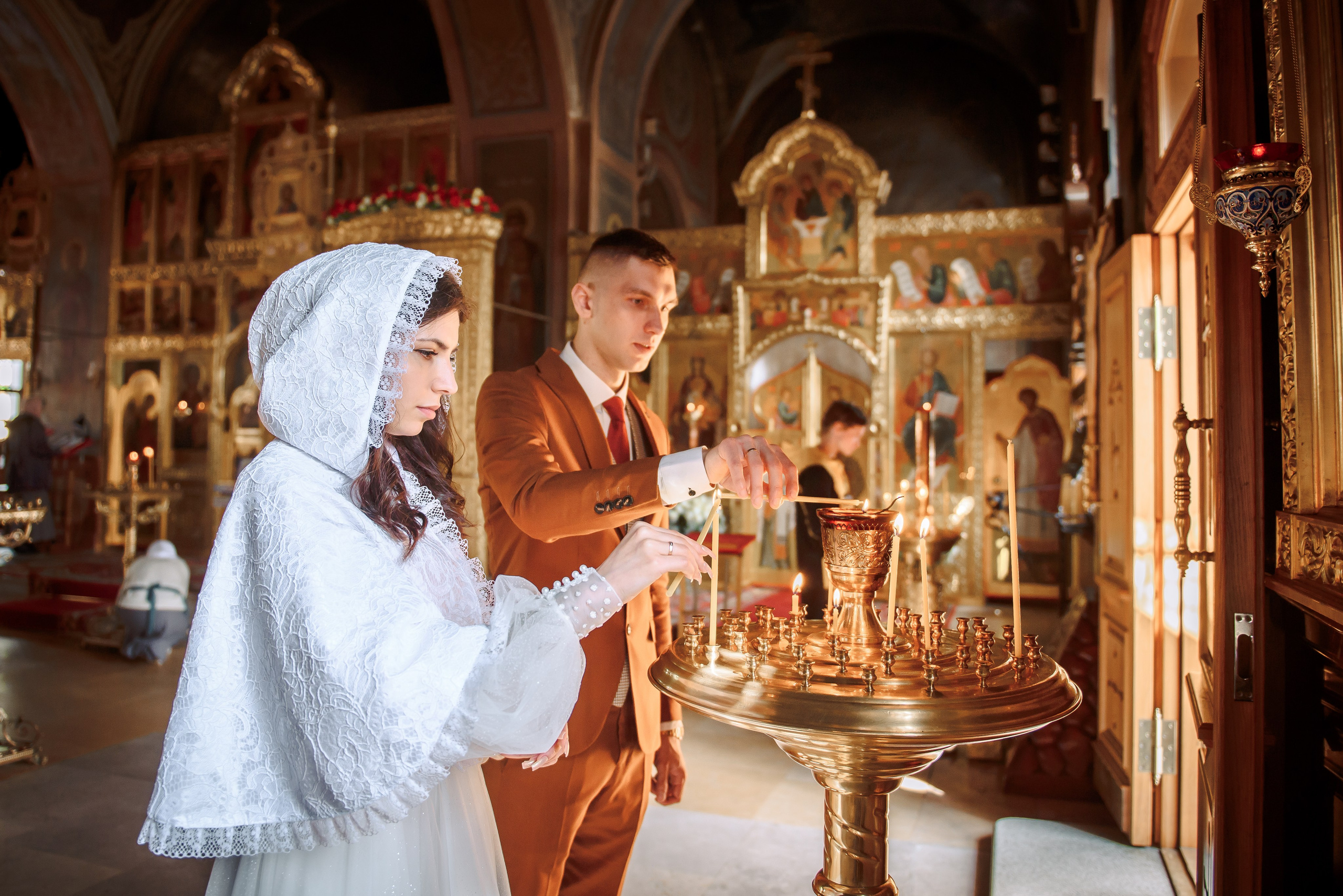 Венчание в Храме Бориса и Глеба в Дегунино. Свадебный и семейный фотограф в Москве Юлия Винник