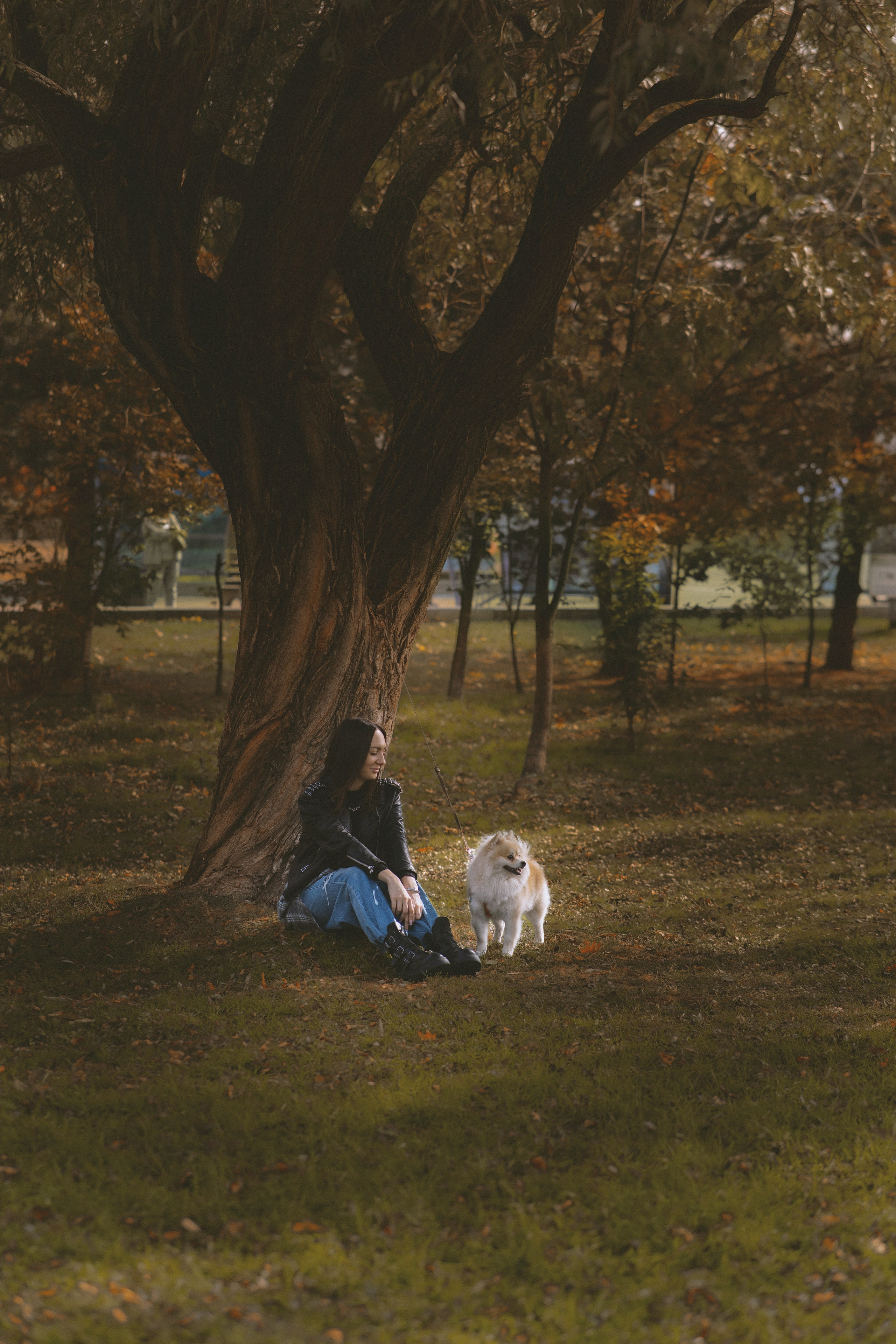 Дарья и ее шпиц Роня. Фотограф в Хабаровске — Виолетта Агафонова