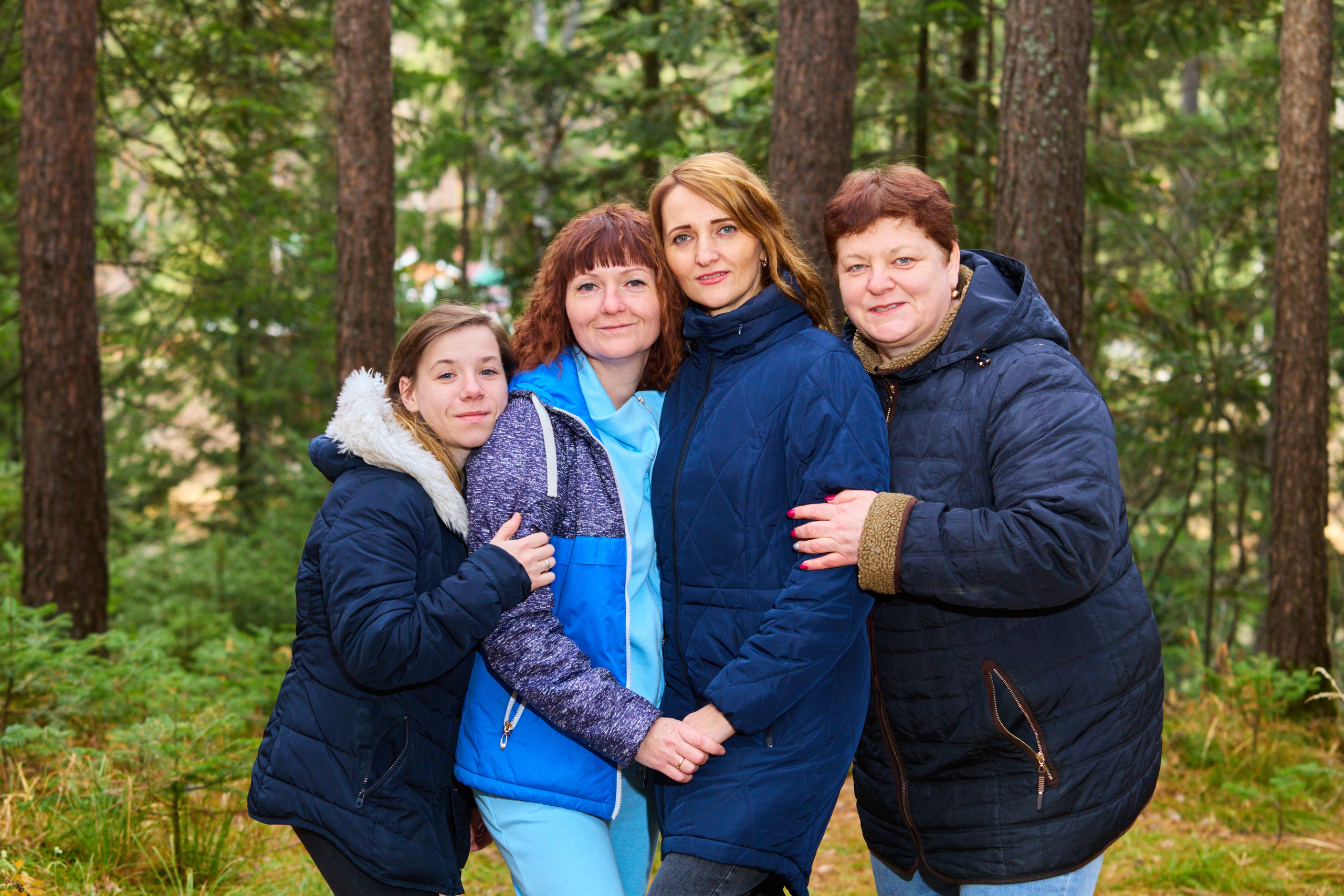 Семейное фото в парке Sky Camp